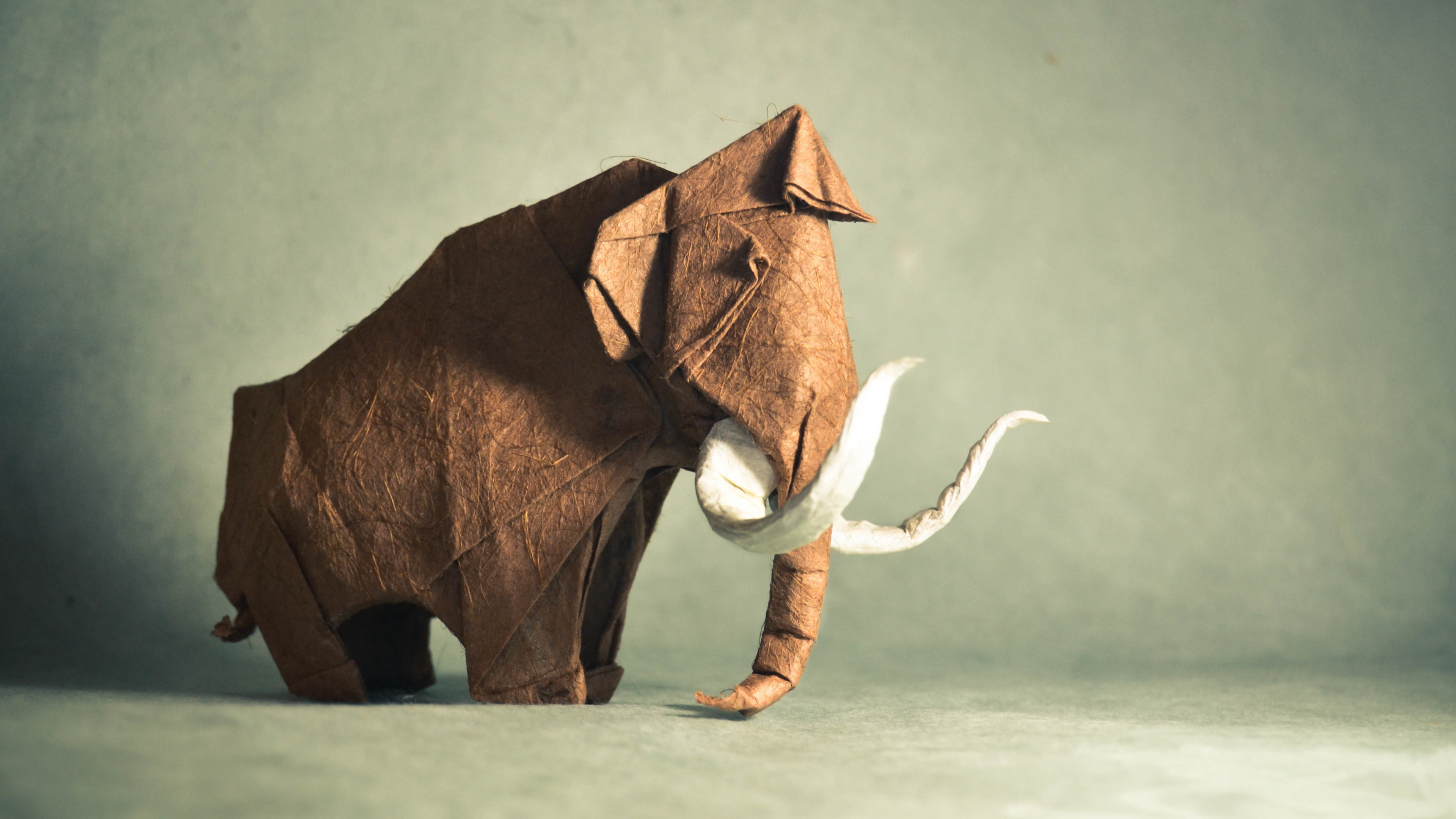 Origami Woolly Mammoth Paper Art