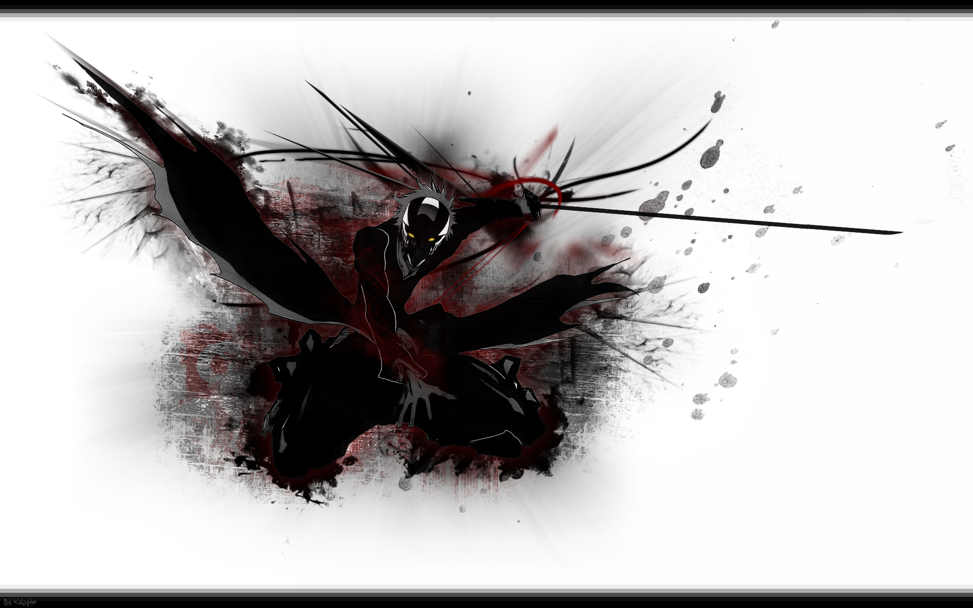 Hollowfied Ichigo Kurosaki Dynamic Action Pose