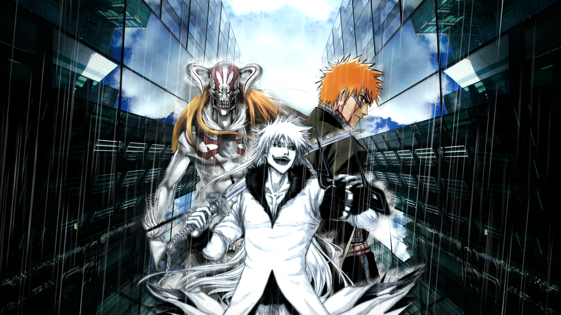 Ichigo Kurosaki, Hollow Ichigo, and Full Hollow Form Trio