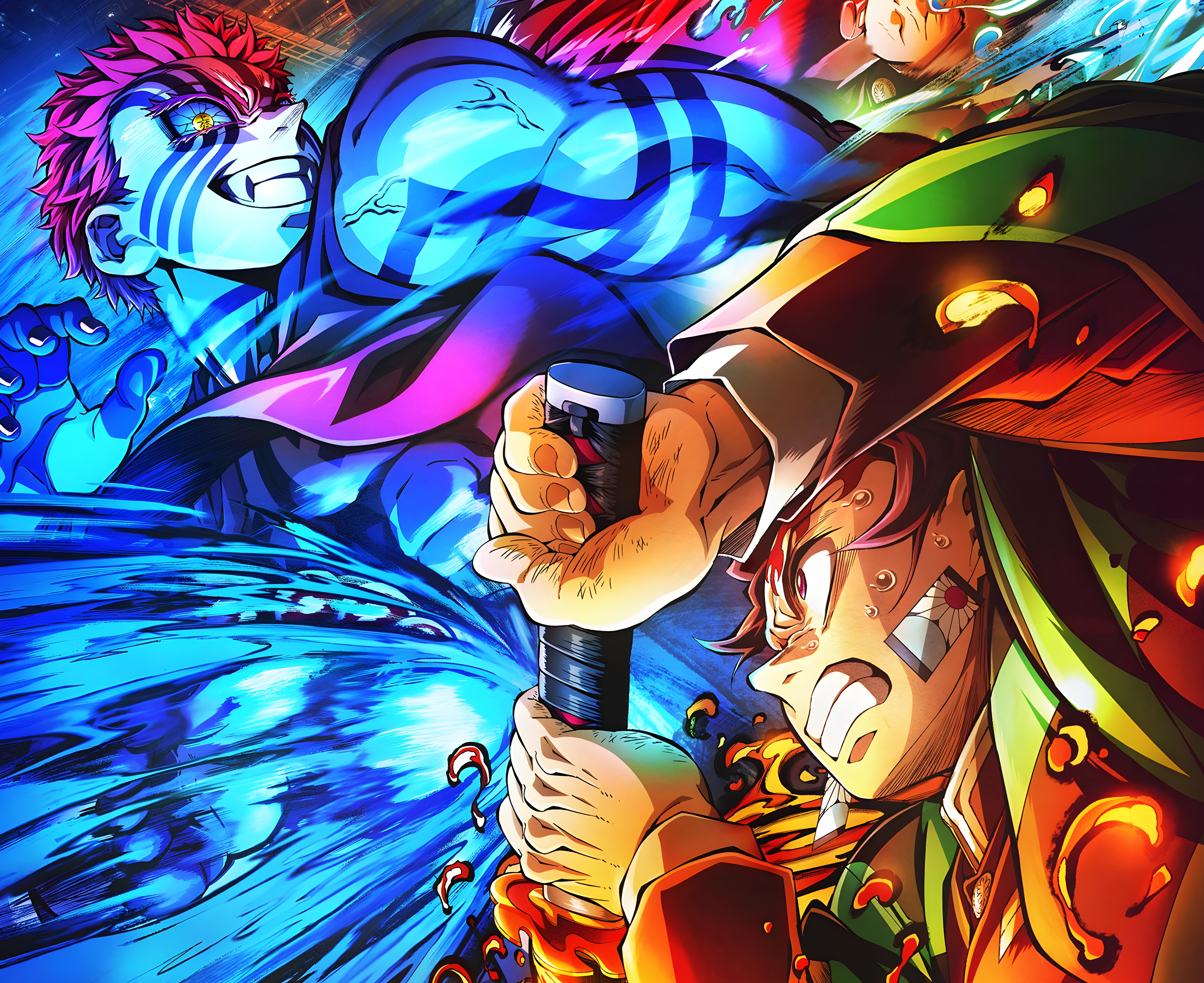 Flames Against Destruction — Tanjiro vs Akaza