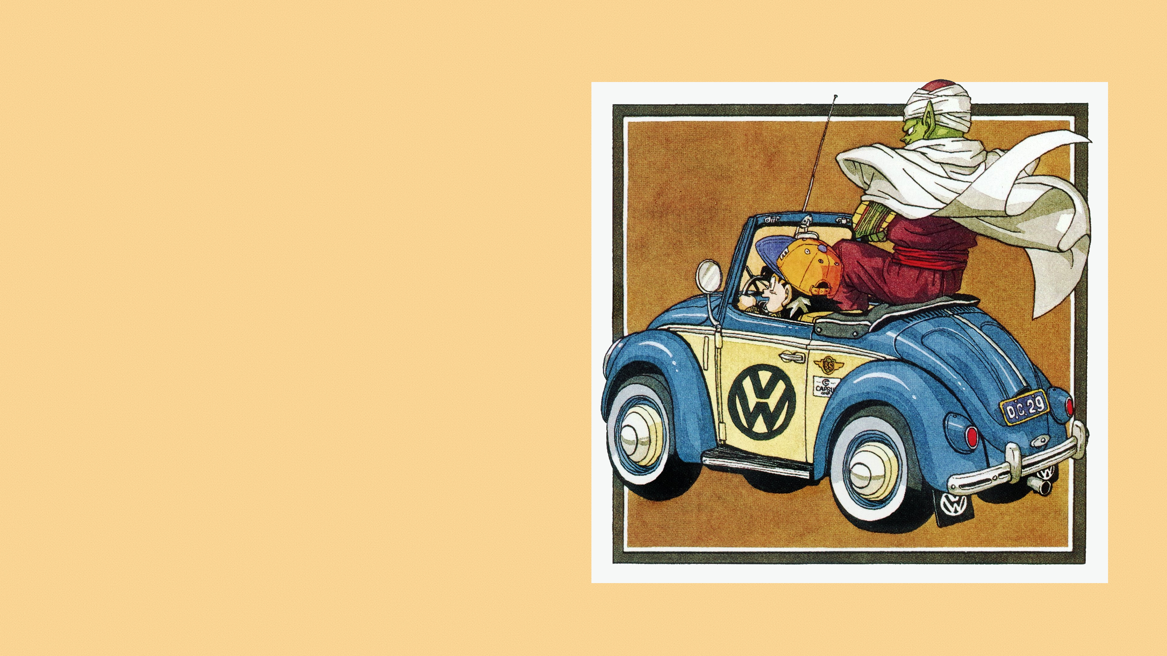 Retro Cruise. The Namekian and the Saiyan's Beetle Voyage 🚗🌾