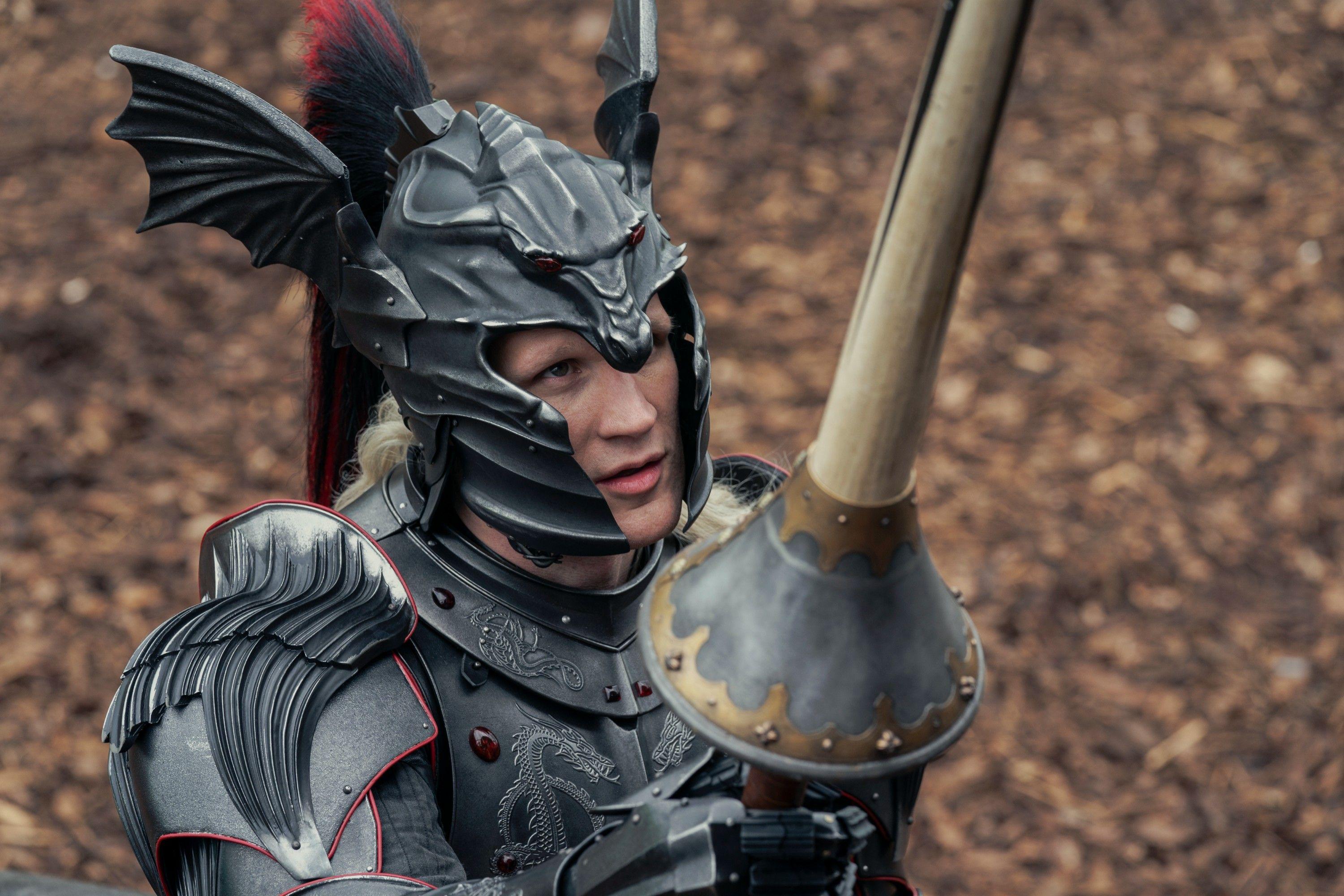 Prince Daemon Targaryen Dragon Crest Tournament Helmet