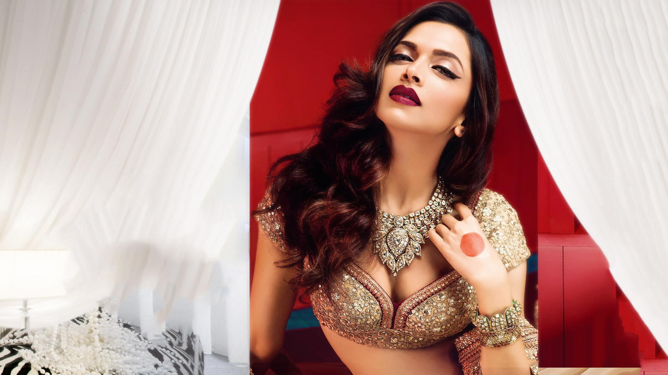 Deepika Padukone Luxury Bridal Jewelry Portrait