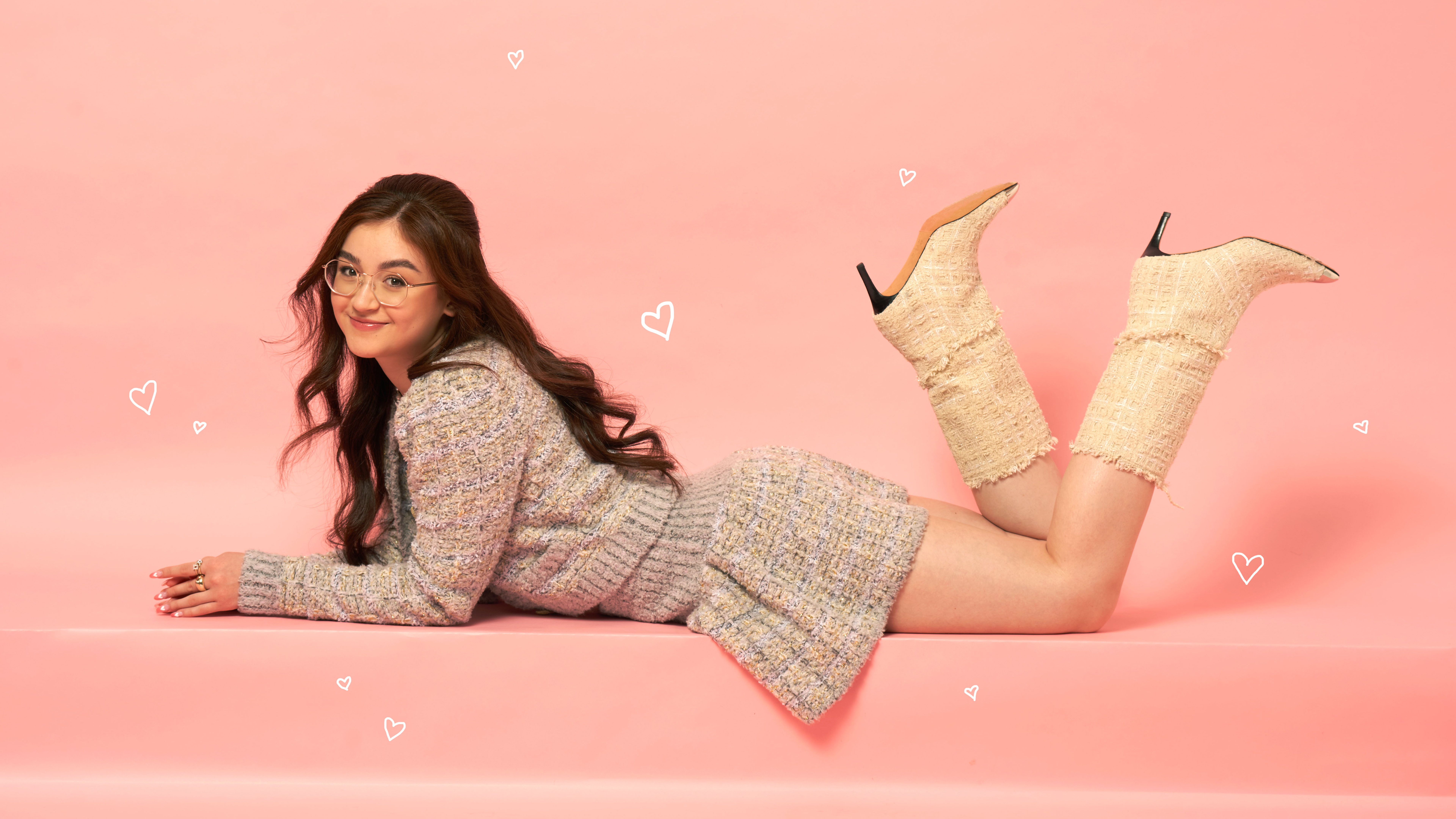 Sweetheart Studio. Playful Hearts and Tweed Textures 💕👢