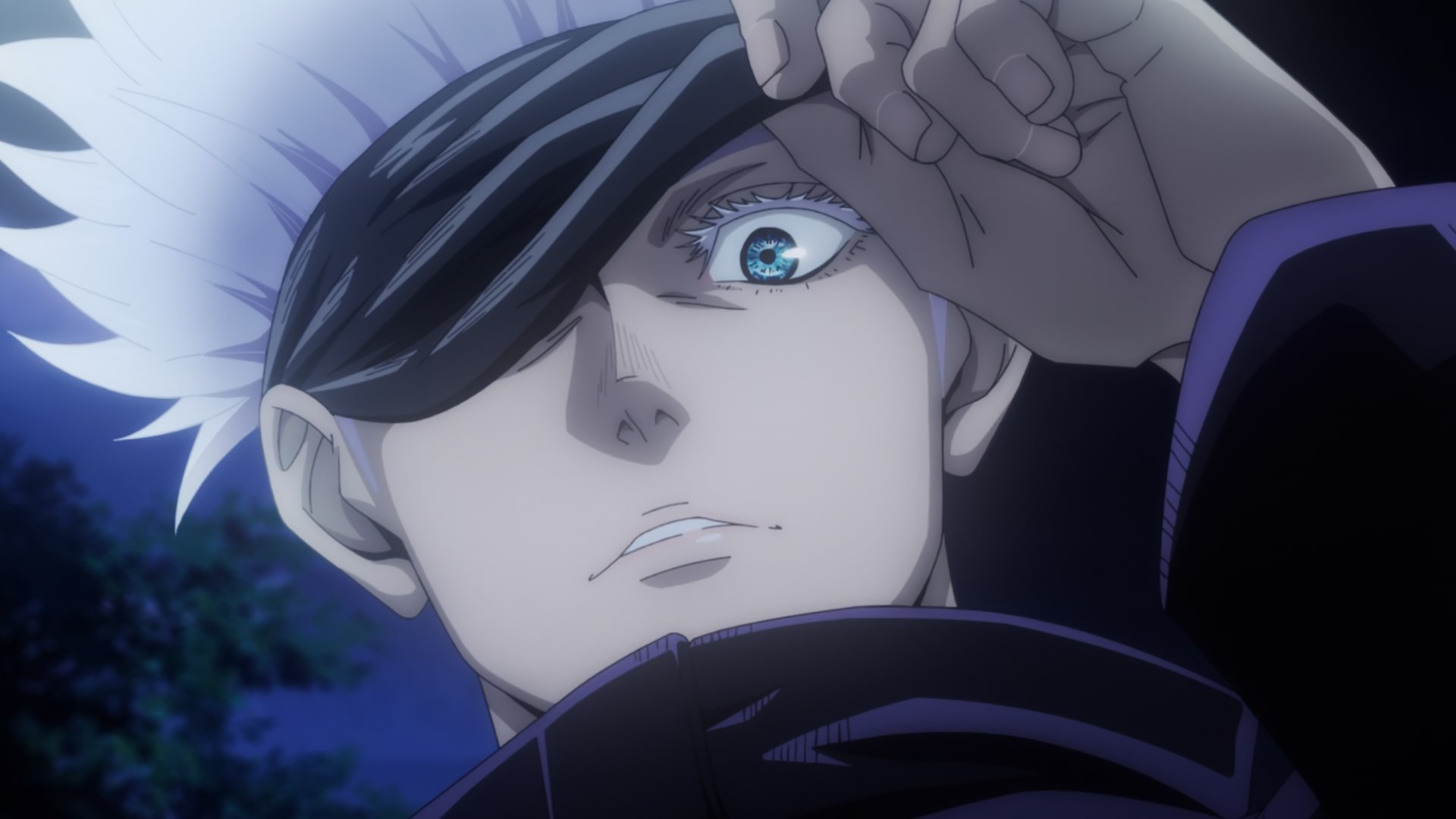 Satoru Gojo Blindfold Lift Six Eyes Reveal