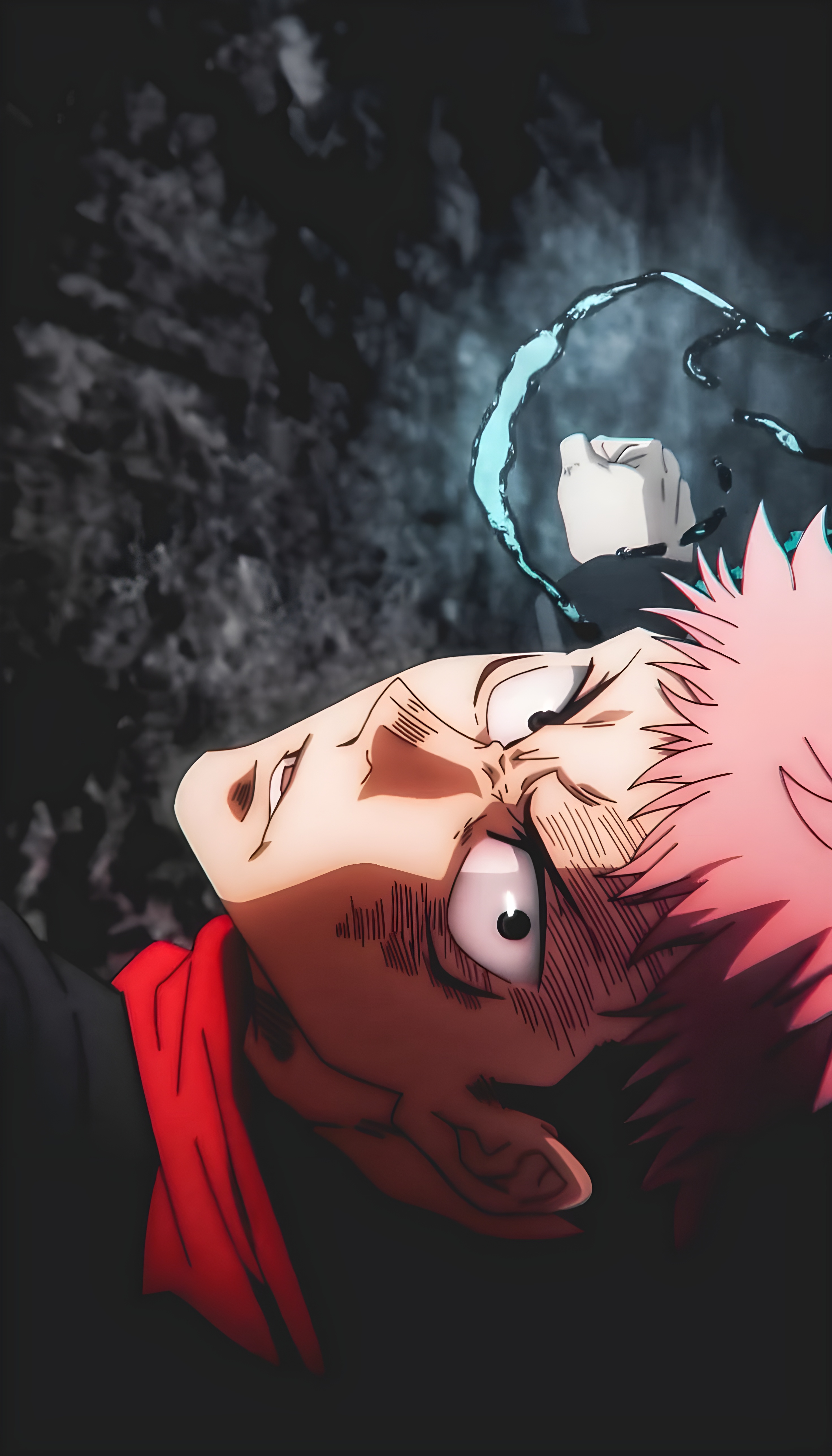 Unwavering Will: Yuji Itadori's Cursed Strike
