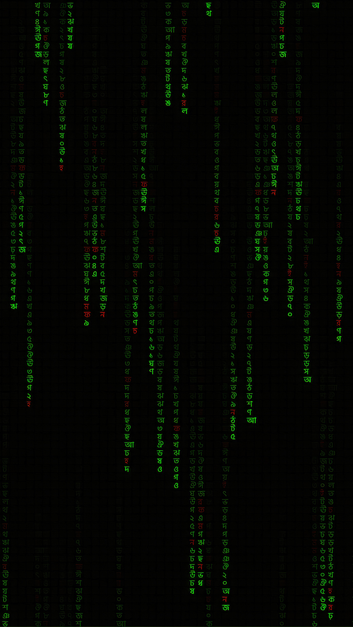 The Digital Abyss: Matrix Rain of the Eastern Grid