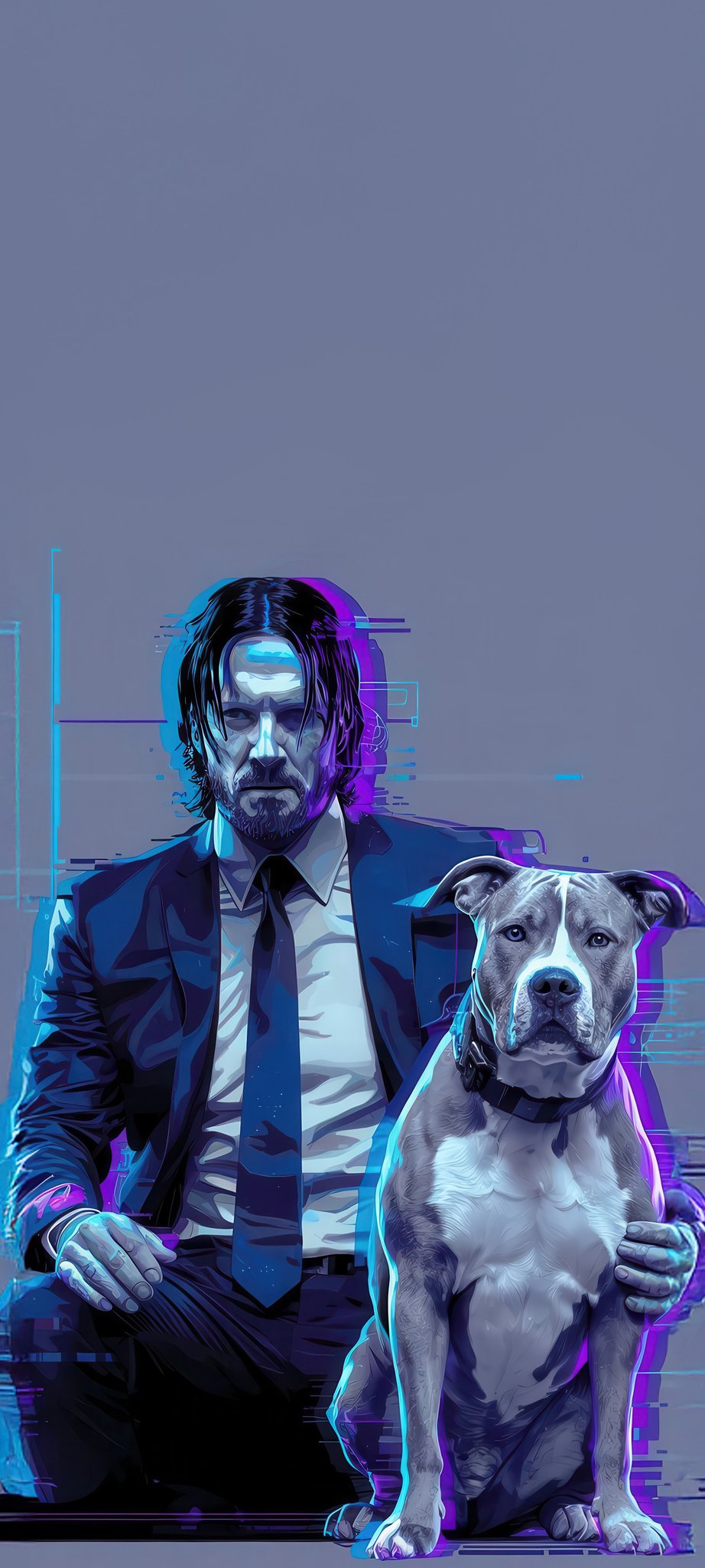 Neon Vendetta: Baba Yaga and His Loyal Companion