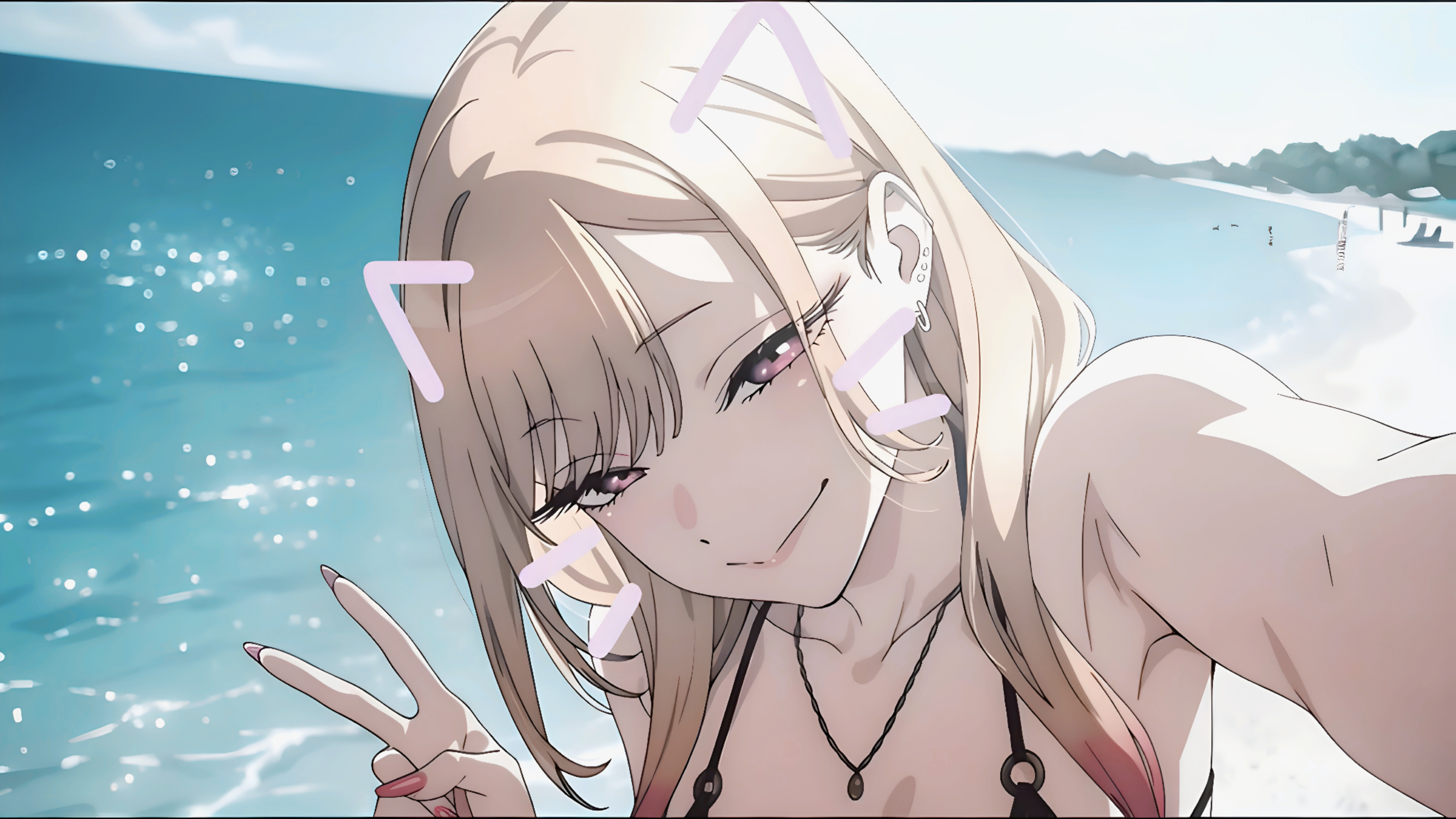 Summer Vibes: Coastal Selfie with the Ultimate Cosplay Queen!