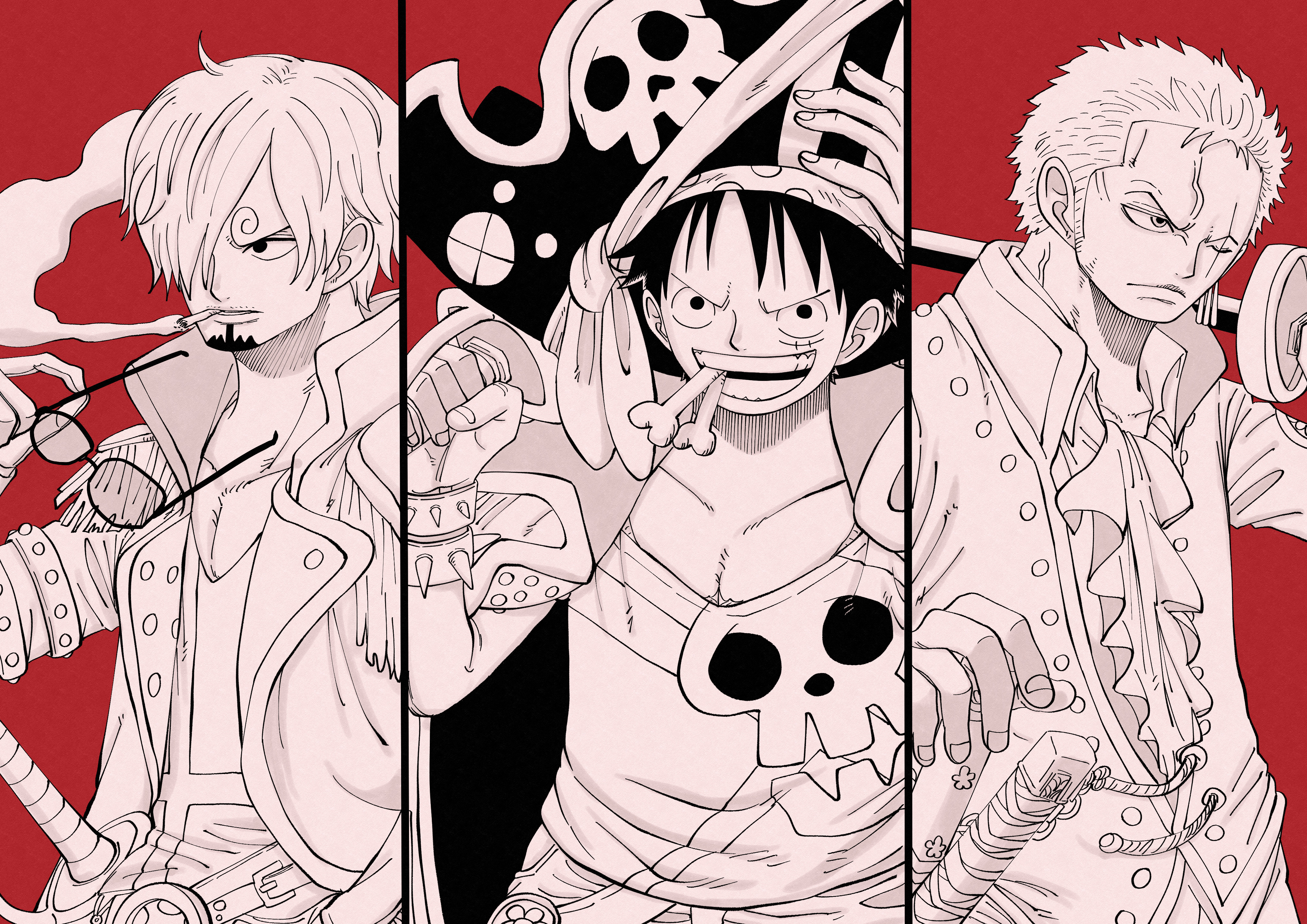 Monster Trio. The Vanguard of the Straw Hat Fleet 🏴‍☠️⚔️