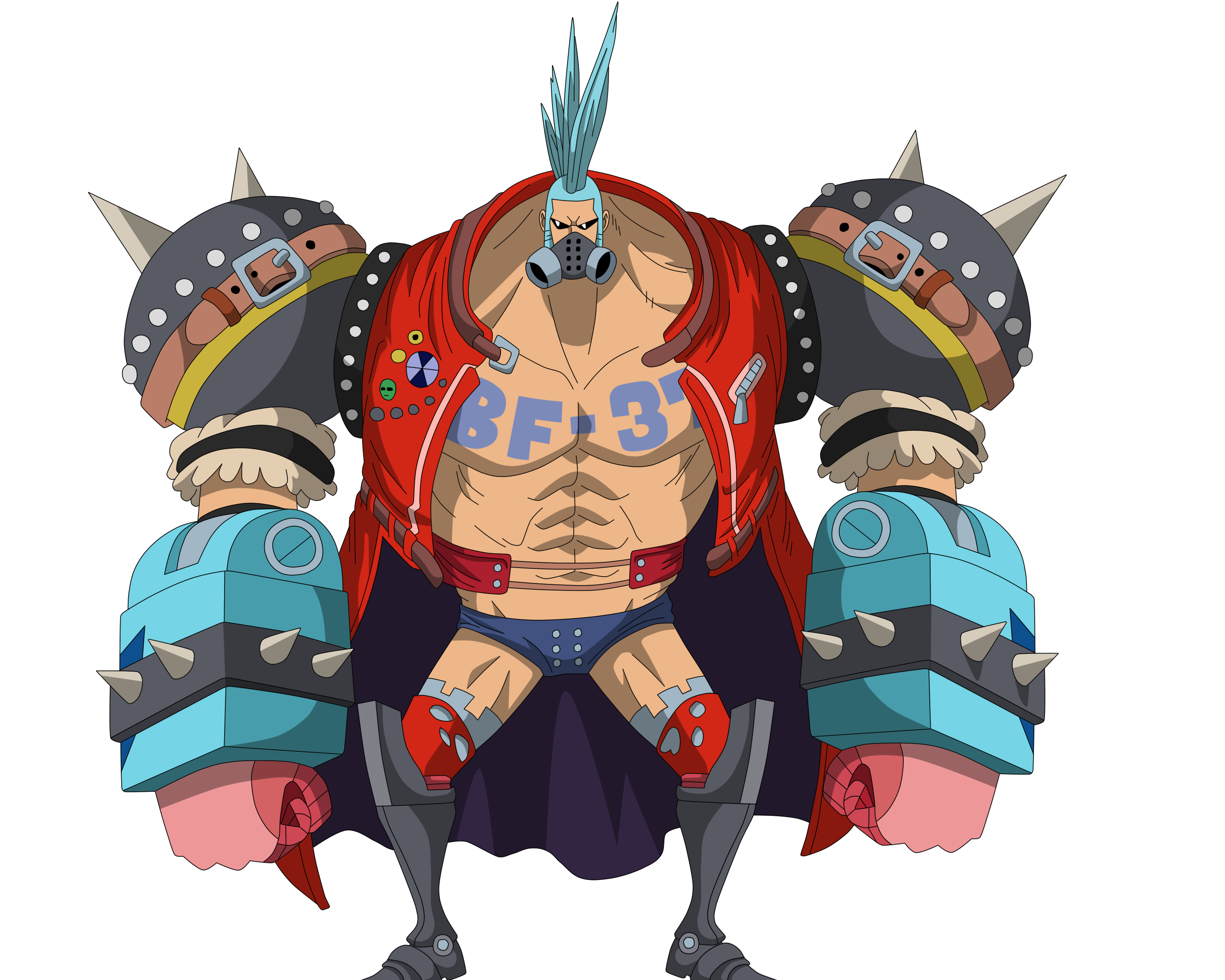 BF-37 Franky | Ultimate Cyborg Transformation 4K One Piece Wallpaper