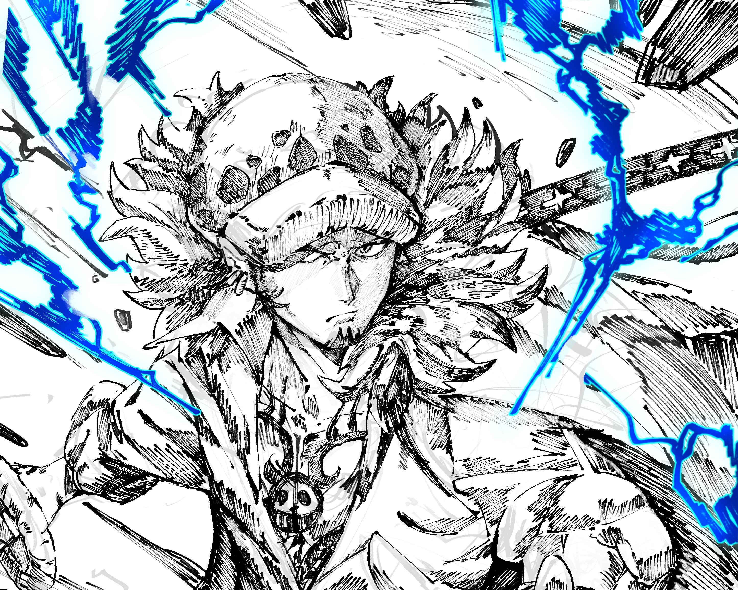 Shockwille Sketch. The Thunderous Surge of the Doctor ⚡⚔️