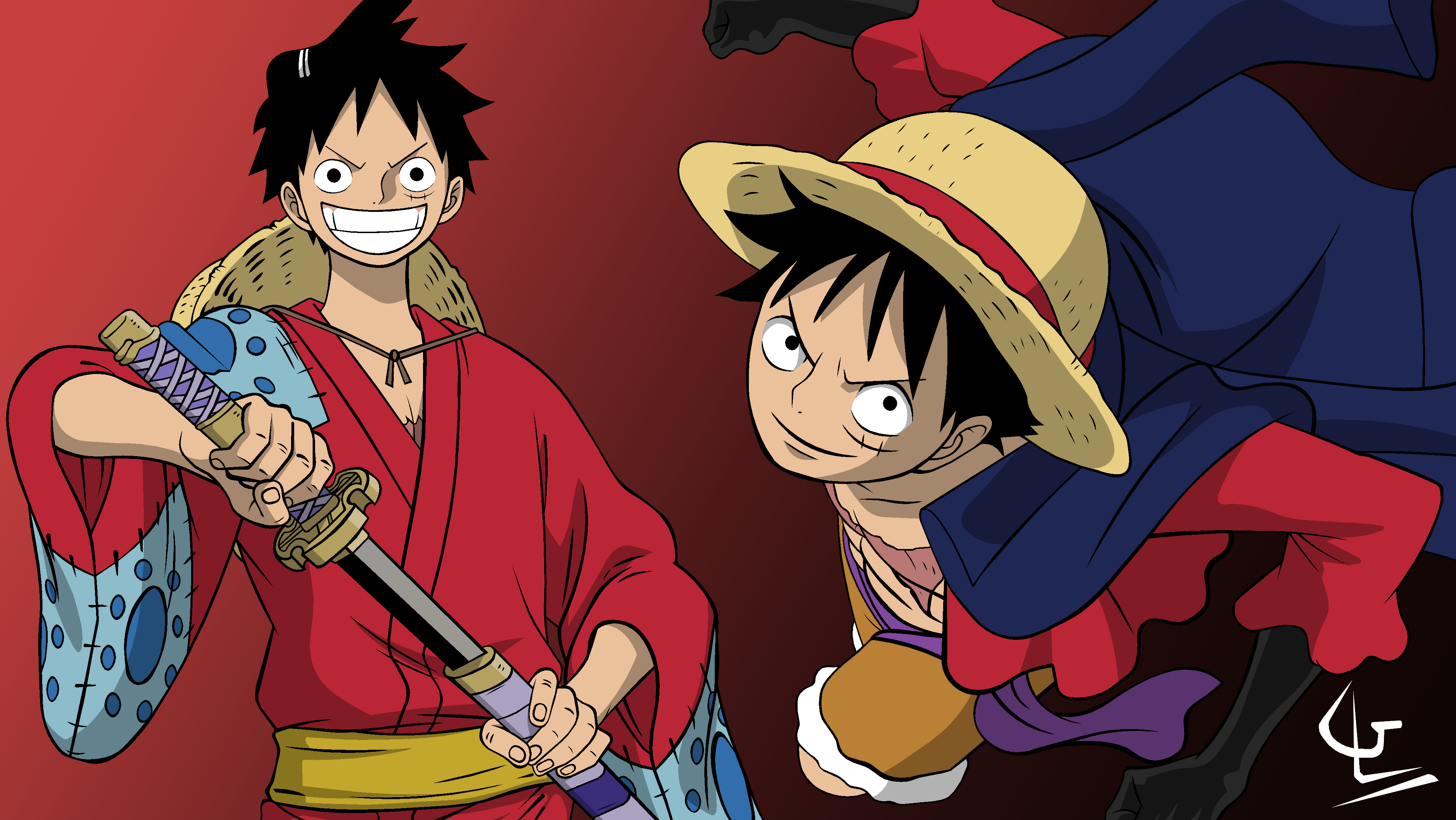 Wano Samurai Style. The Dual Wills of the Straw Hat Captain 🏯⚔️