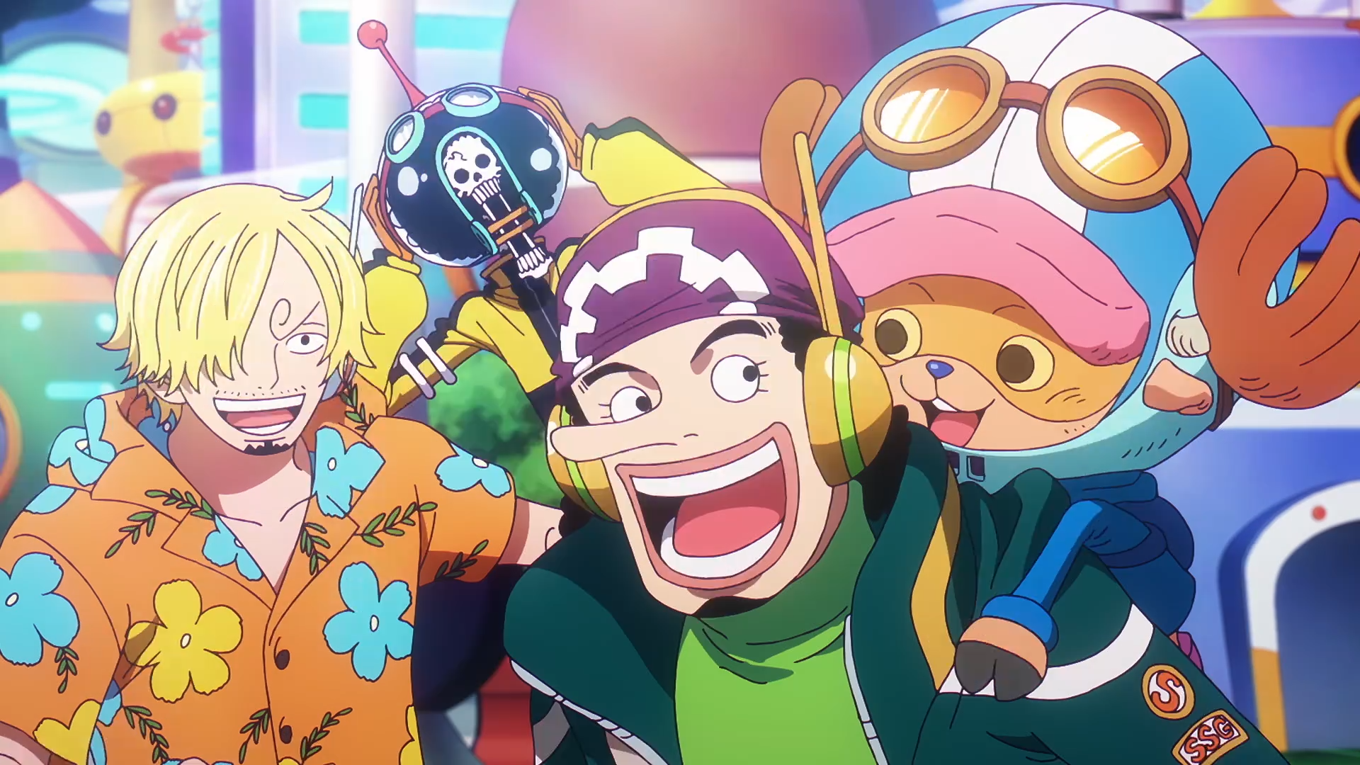 Future Island's Wildest Crew – Usopp, Sanji, Tony Tony Chopper & Brook