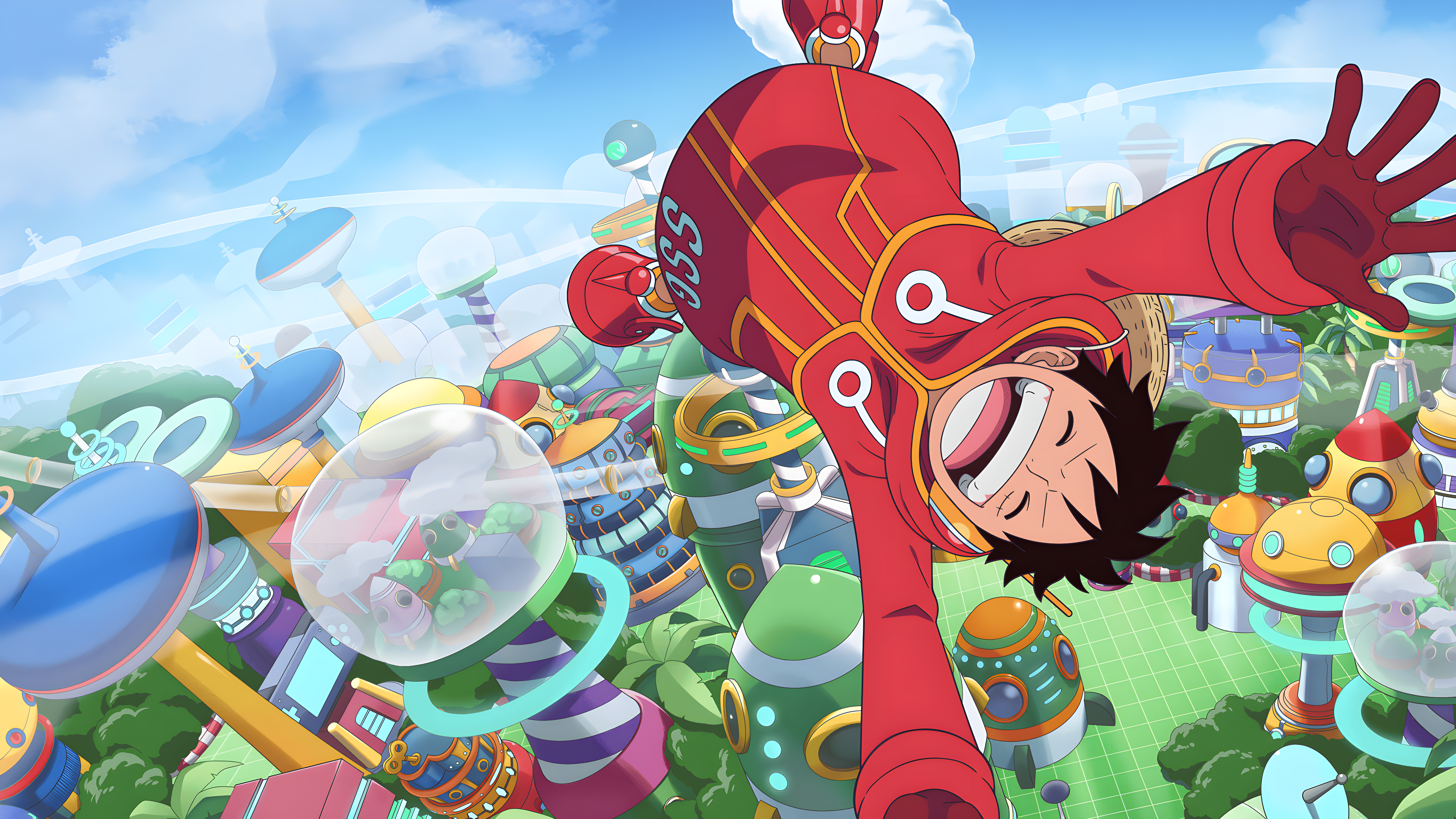 Luffy Egghead Island Sky Dive