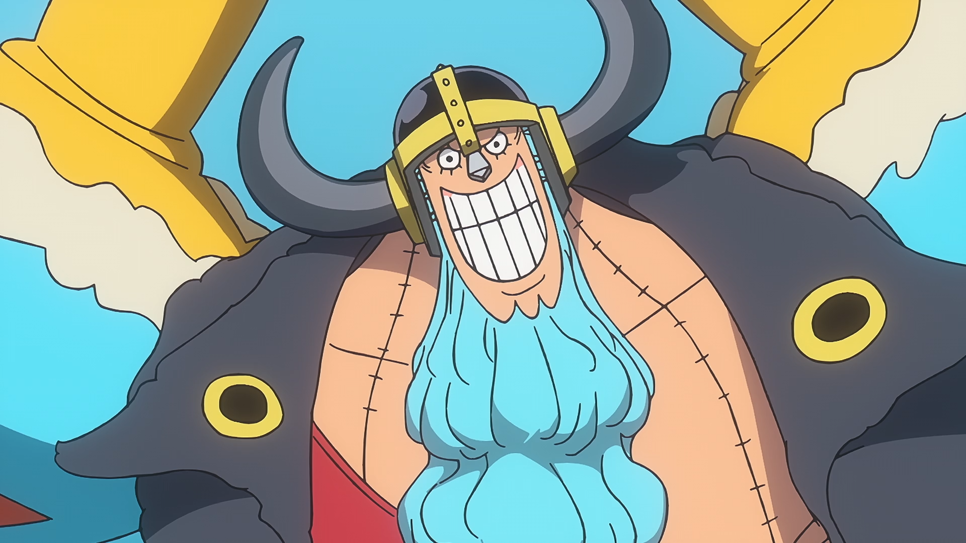 Viking Franky | Mighty Straw Hat Warrior 4K One Piece Wallpaper