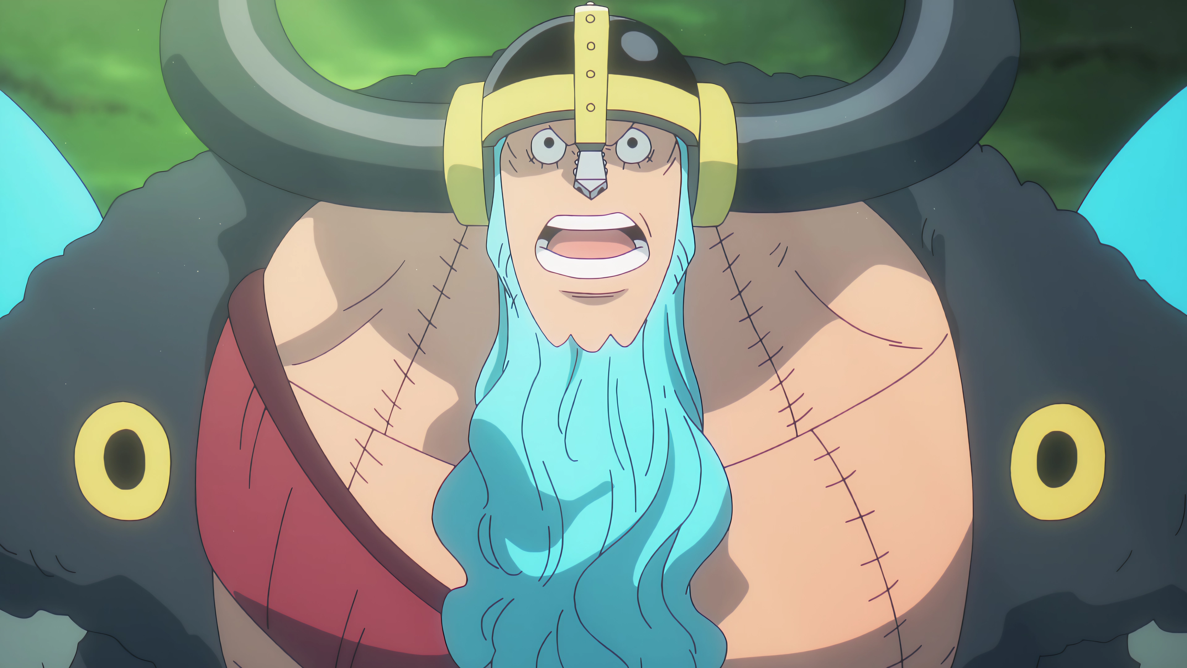 Franky Shocked Expression Viking Gear