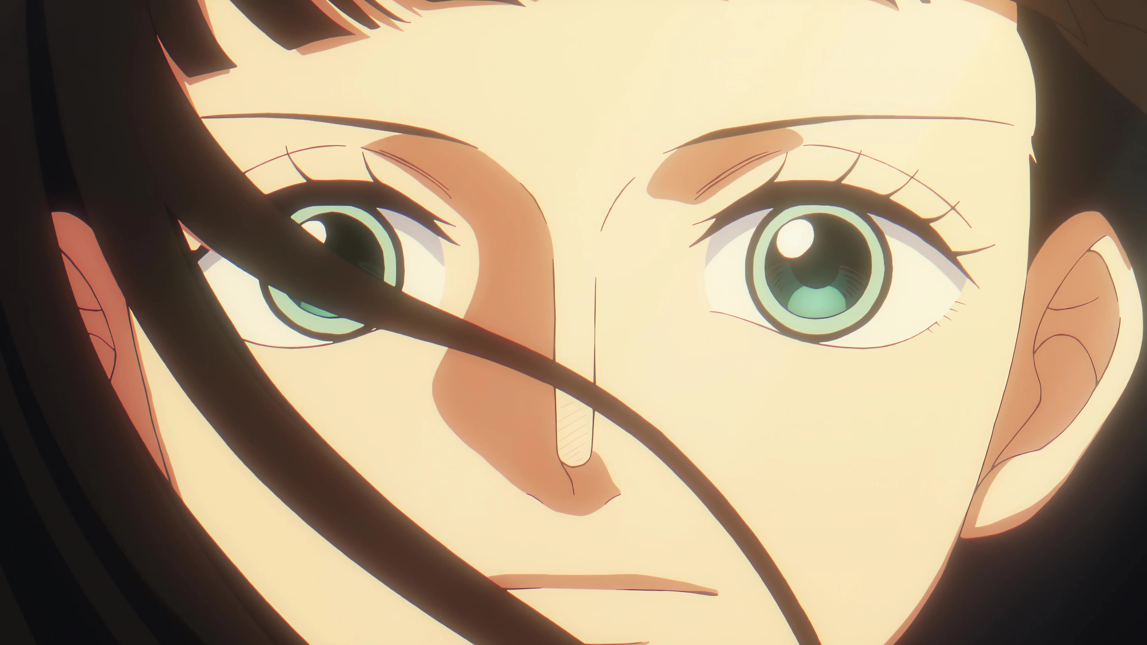 Nico Robin Determined Green Eyes Macro