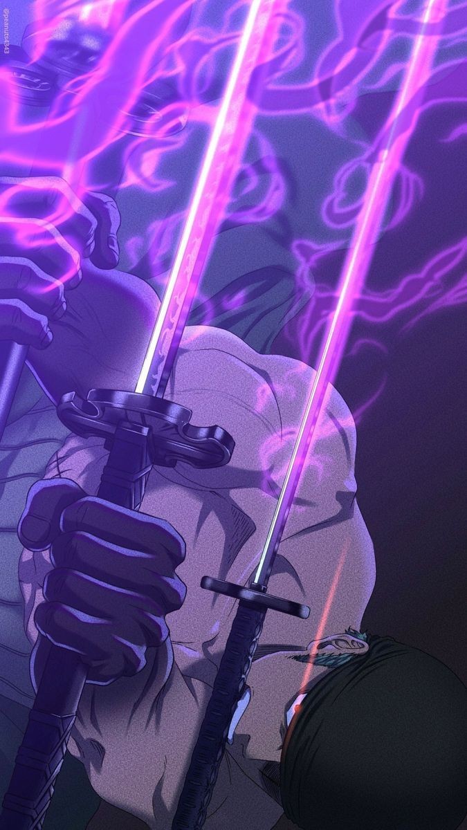 Three Sword Style: Roronoa Zoro’s Purple Inferno