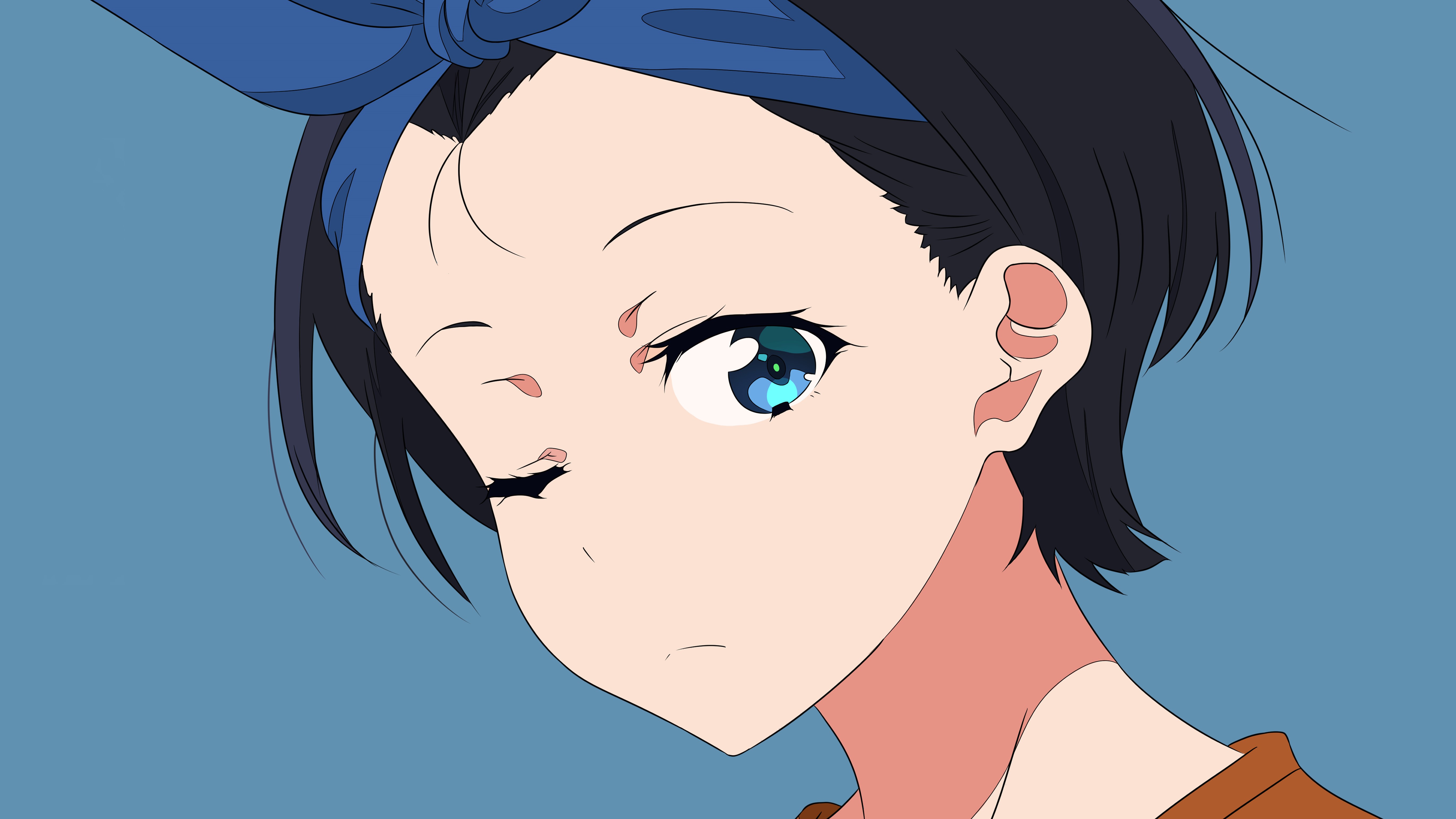 Side-Eye Scepticism. Ruka's Disapproving Wink