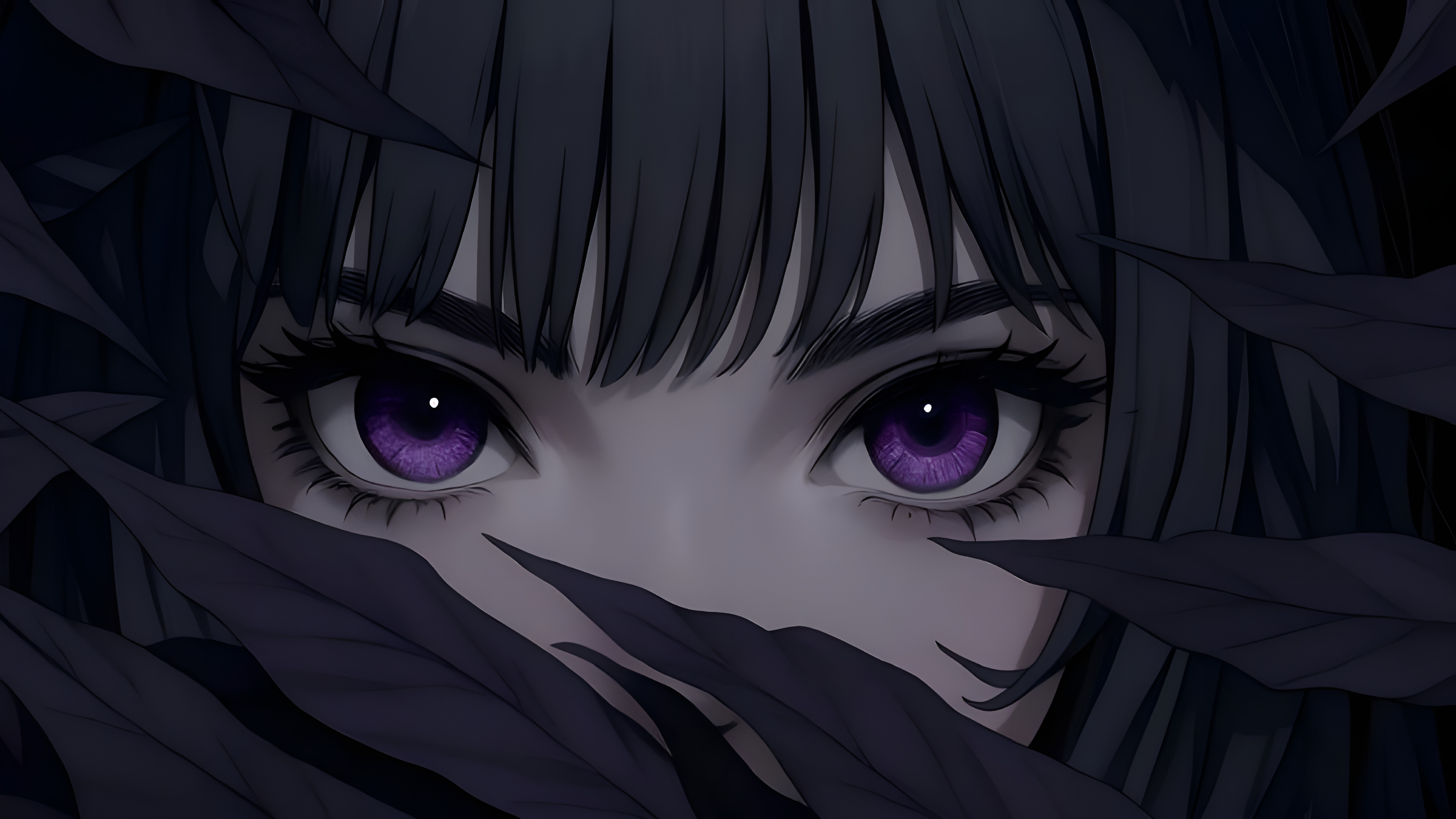 Piercing Gaze: The Secrets Hidden Behind Dark Leaves!