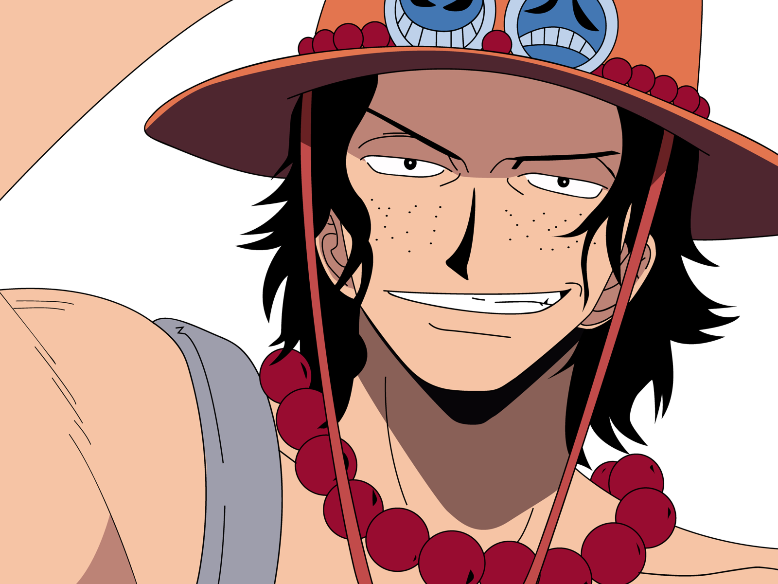 Saffron Smirk. The Fire Fist's Classic Confidence 👤 Regular