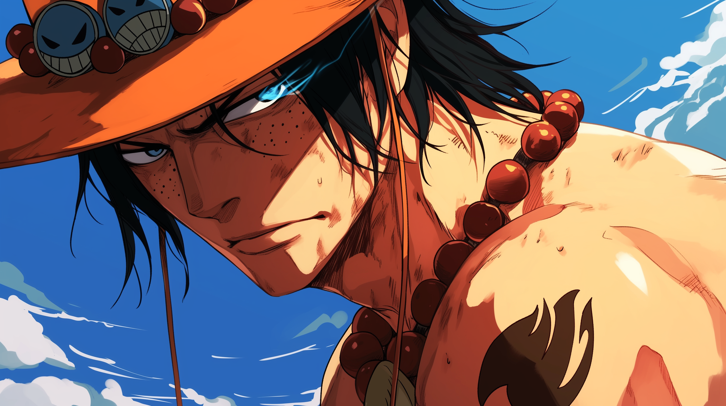 Ignited Focus. The Azure Flare of the Fire Fist 🔥 Eye