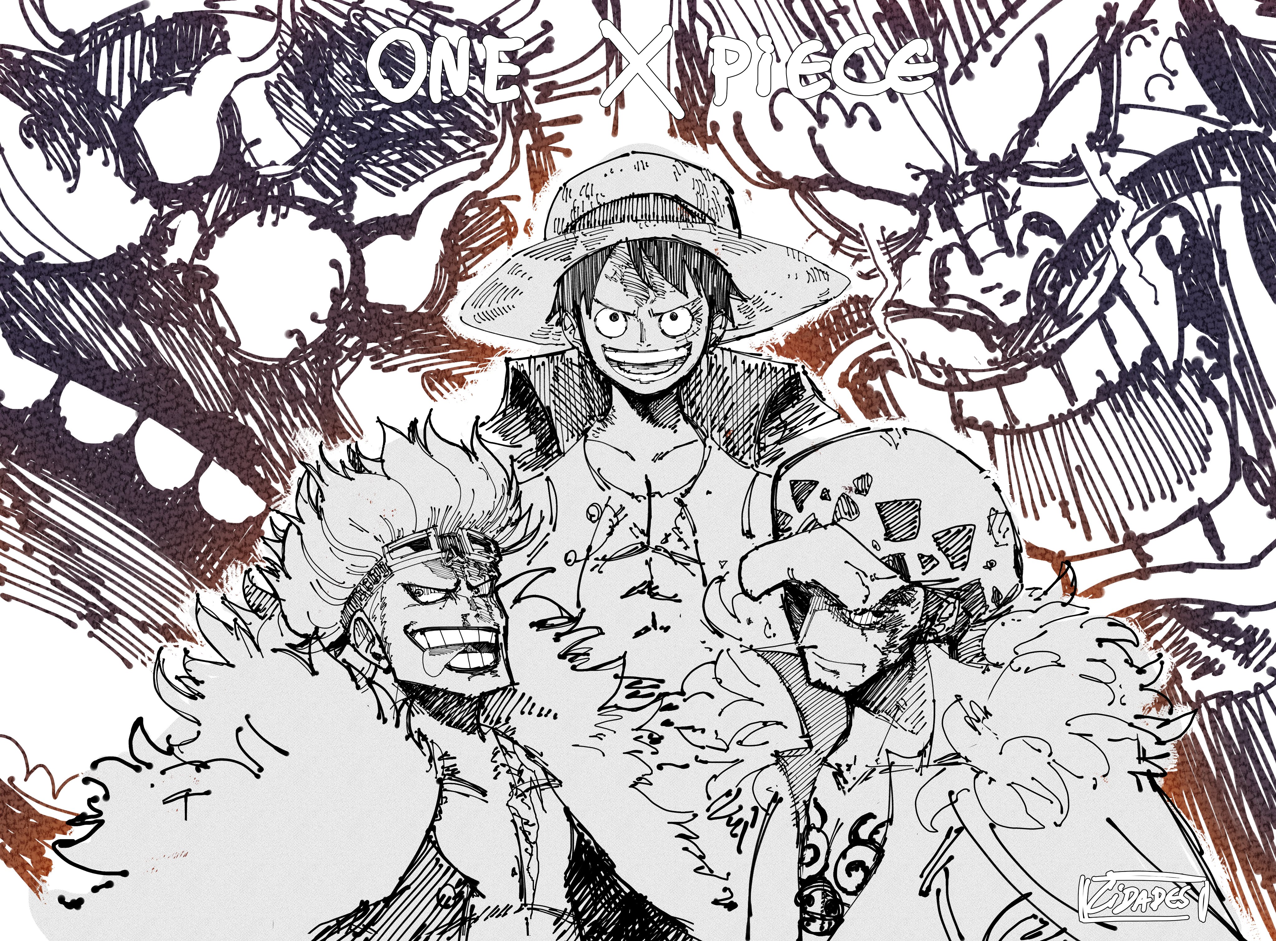 Supernova Triad. The Sketch Spread of Wano 🎨📖