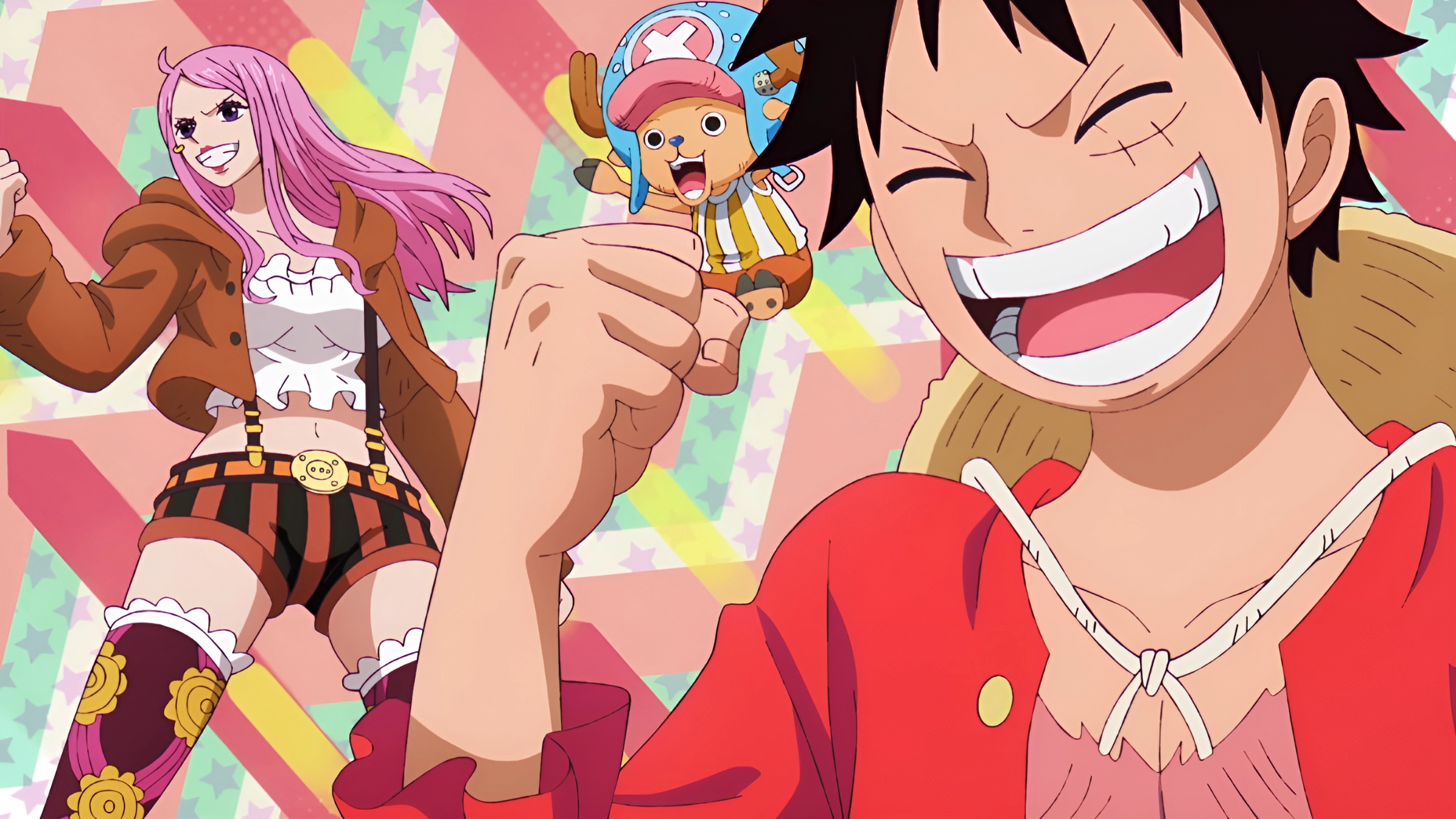The Brightest Smiles on Egghead – Monkey D. Luffy, Jewelry Bonney & Tony Tony Chopper