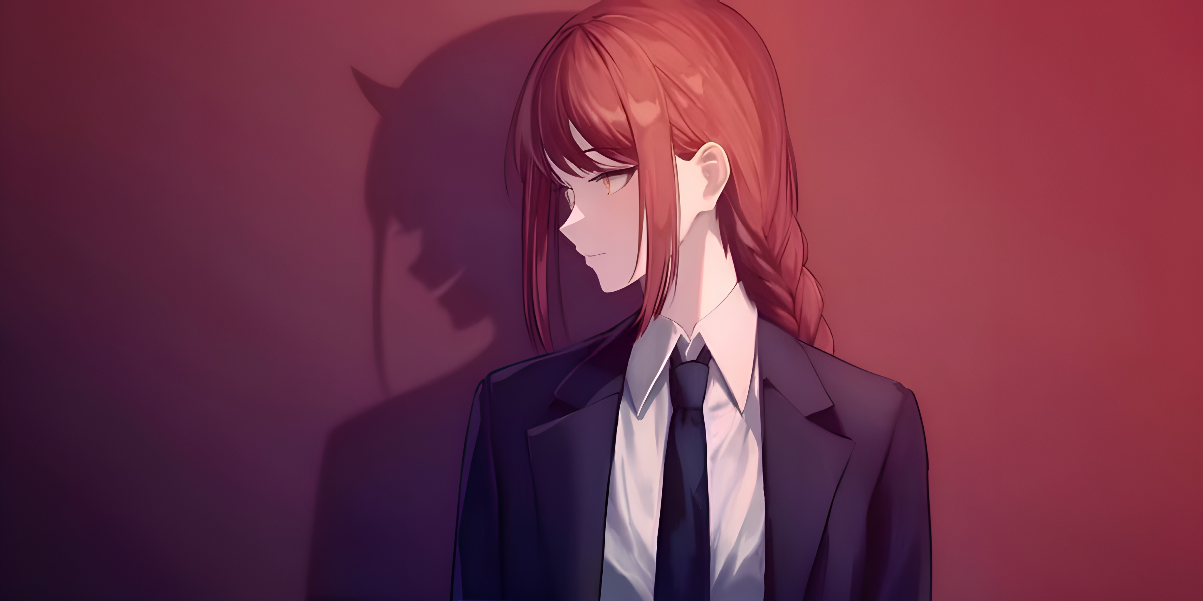 The Devil's Shadow – Elegant Makima Portrait