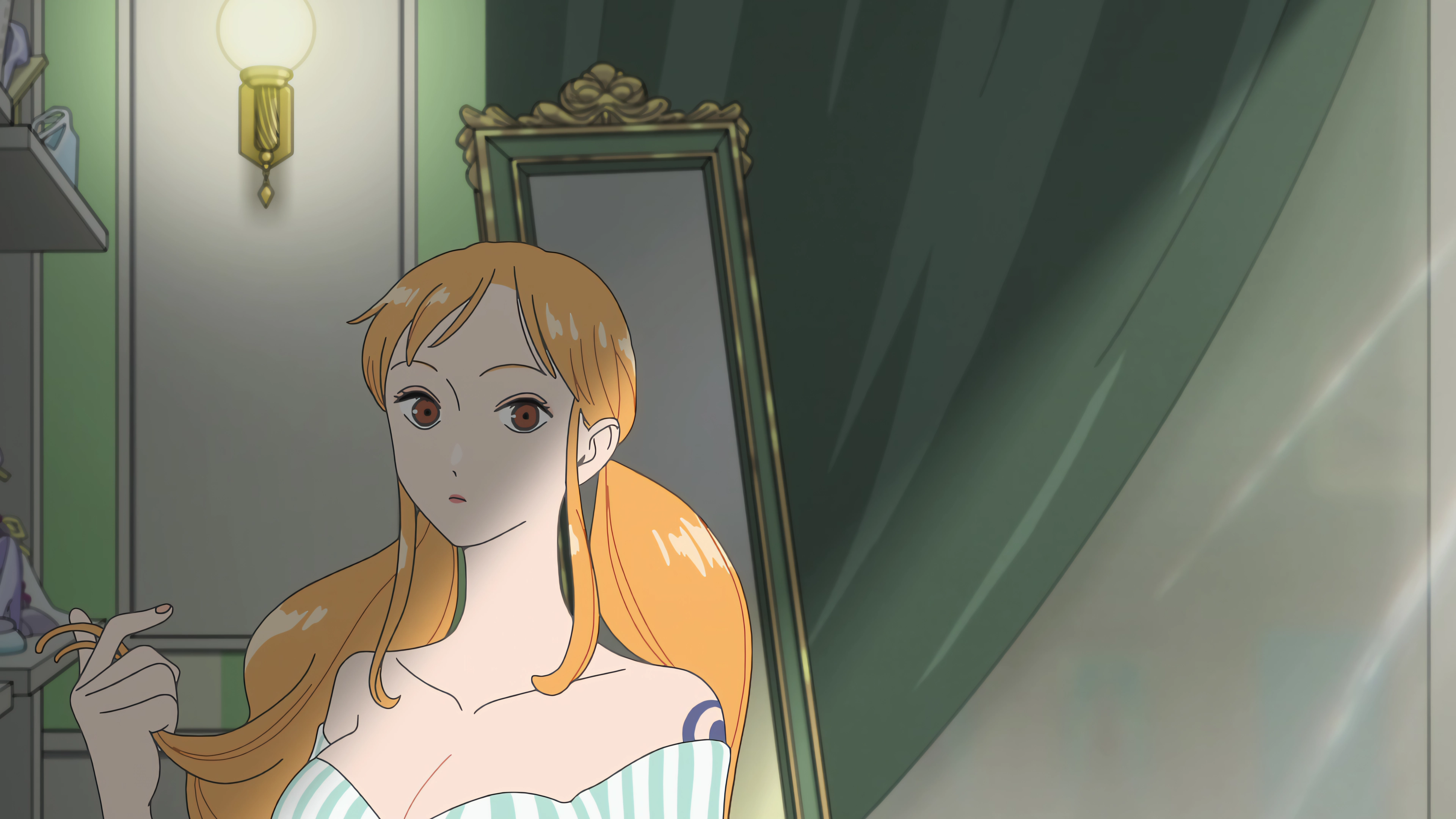 Dressing Mirror Reflection. The Soft Shadowed Glance 👤 Studio