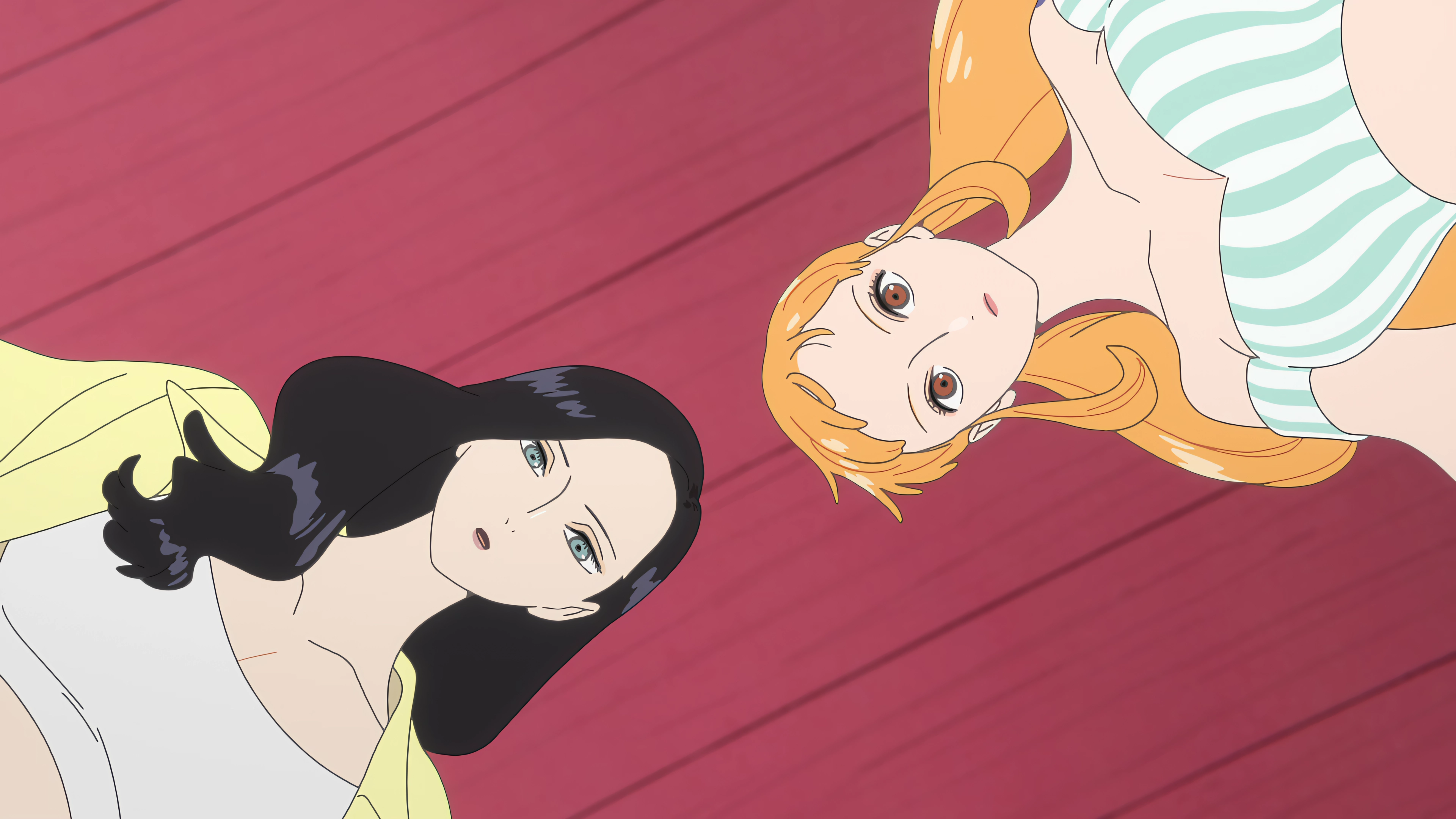 Low Angle Ground View. Robin and Nami's Shared Watch 🌤️👥