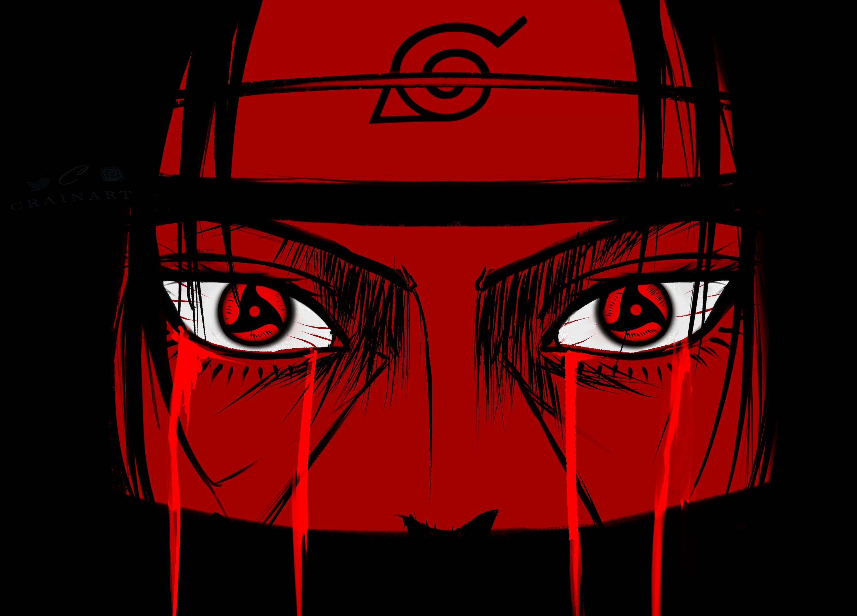 The Black Flames of Agony: Itachi Uchiha's Mangekyo Awakening