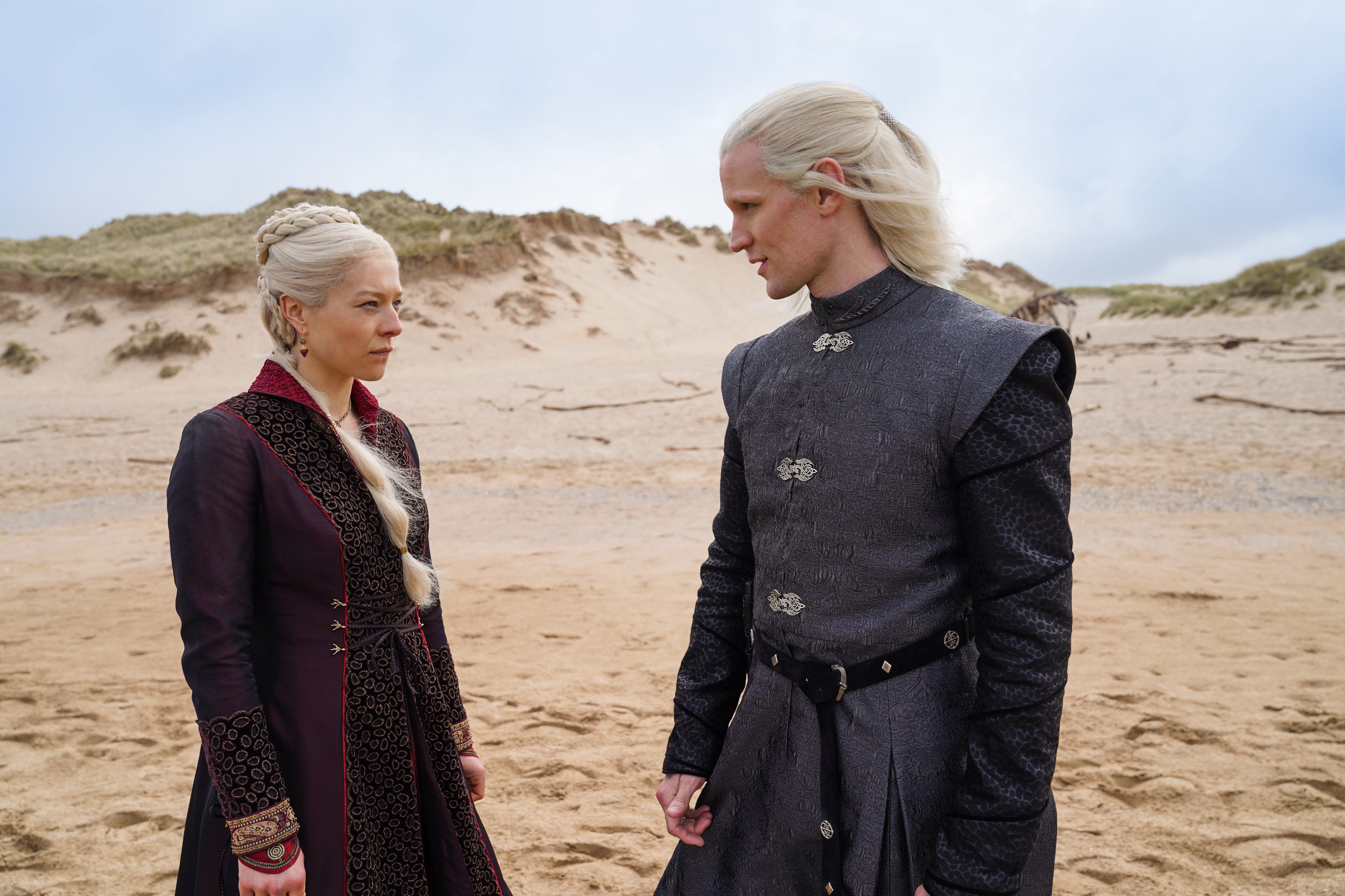Rhaenyra and Daemon Targaryen Driftmark Beach Confrontation