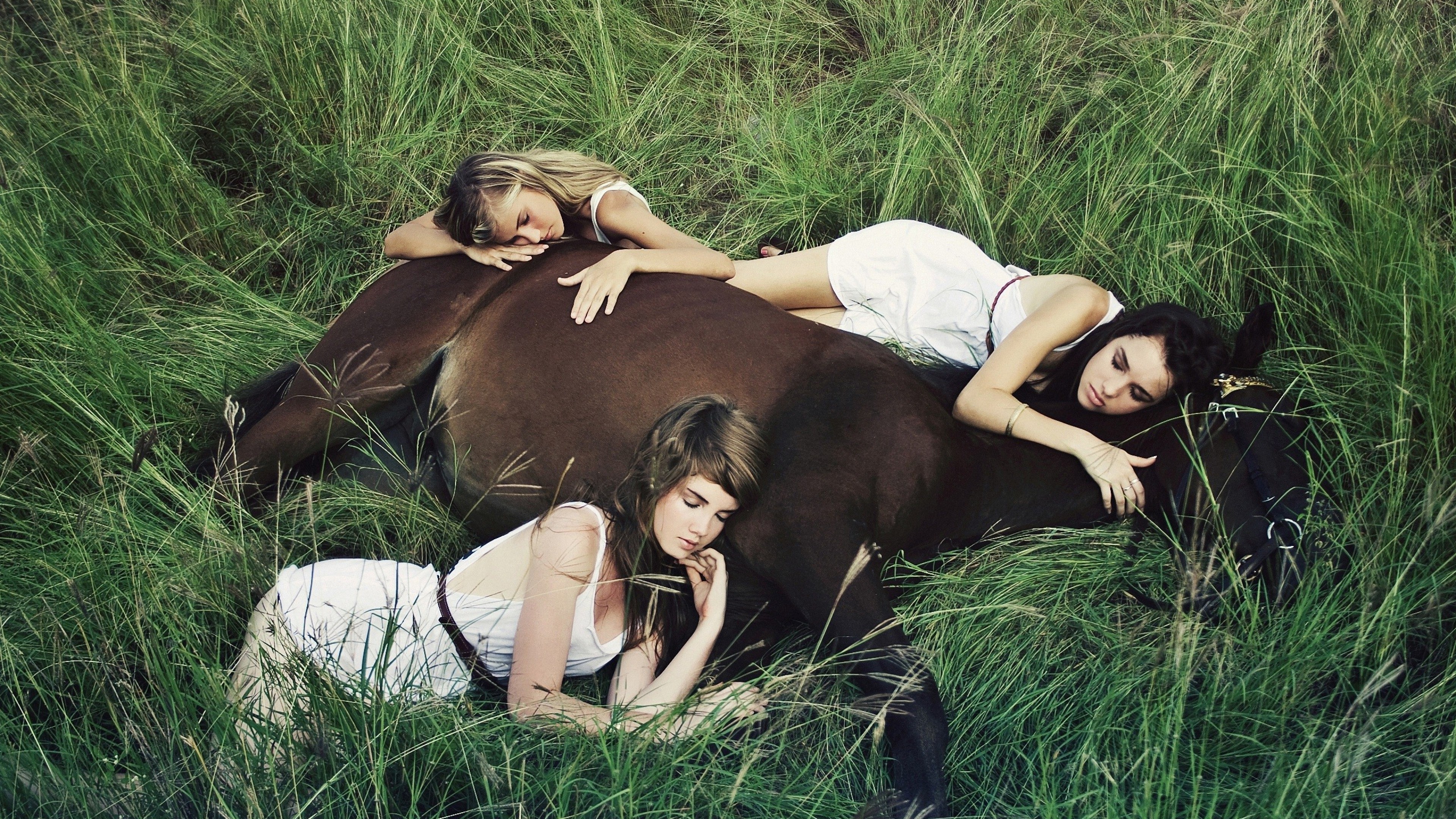 Enchanted Woodland Friendship Girls and Horse