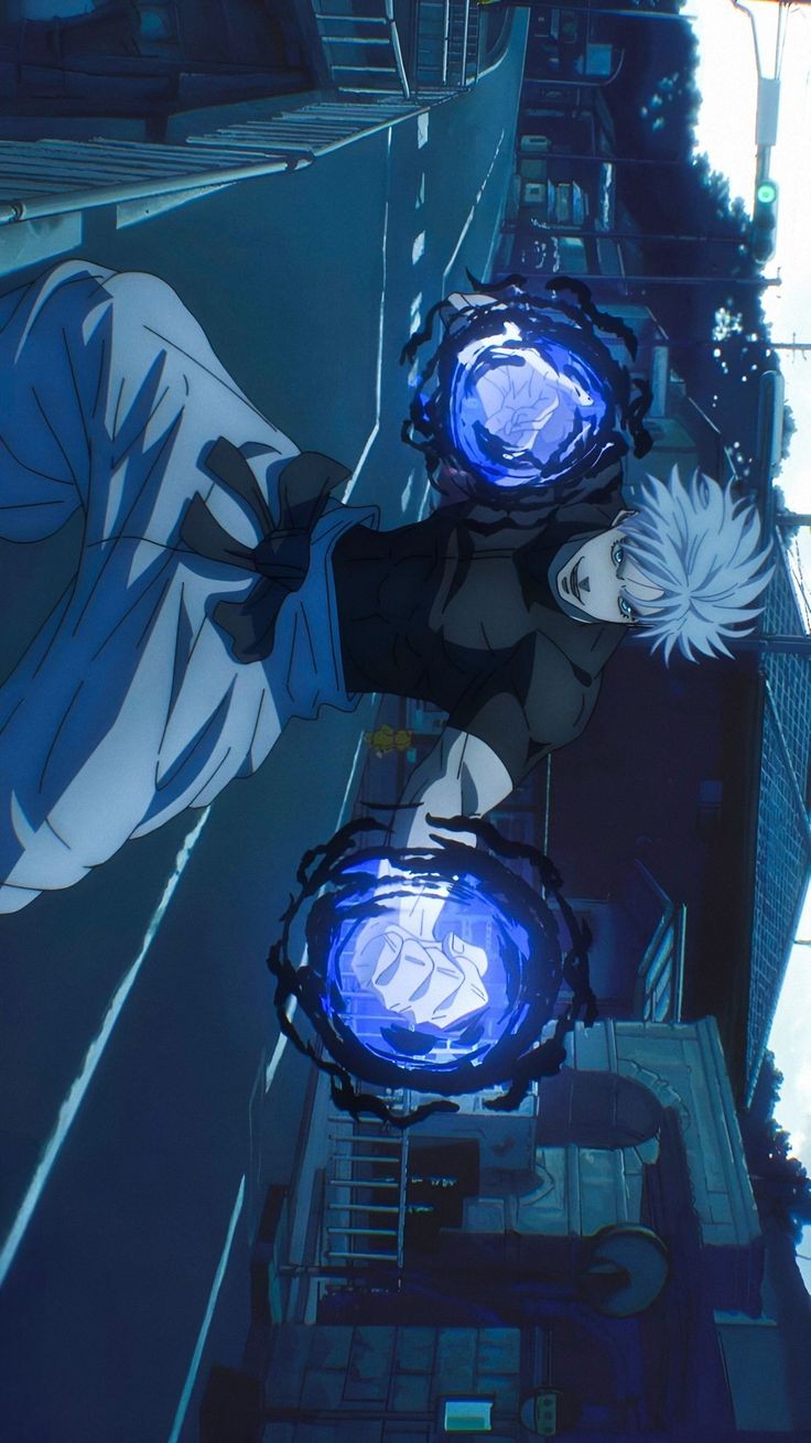 Satoru Gojo Dual Cursed Energy Orbs Street Battle