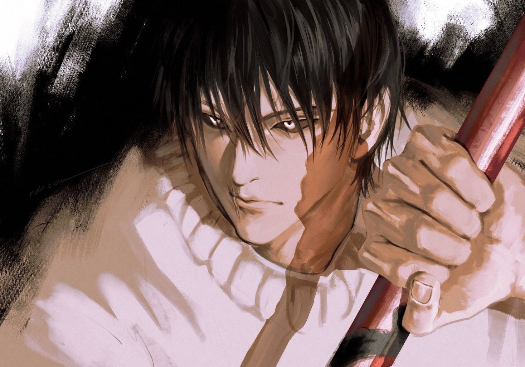 Toji Fushiguro Playful Cloud Strike Painting