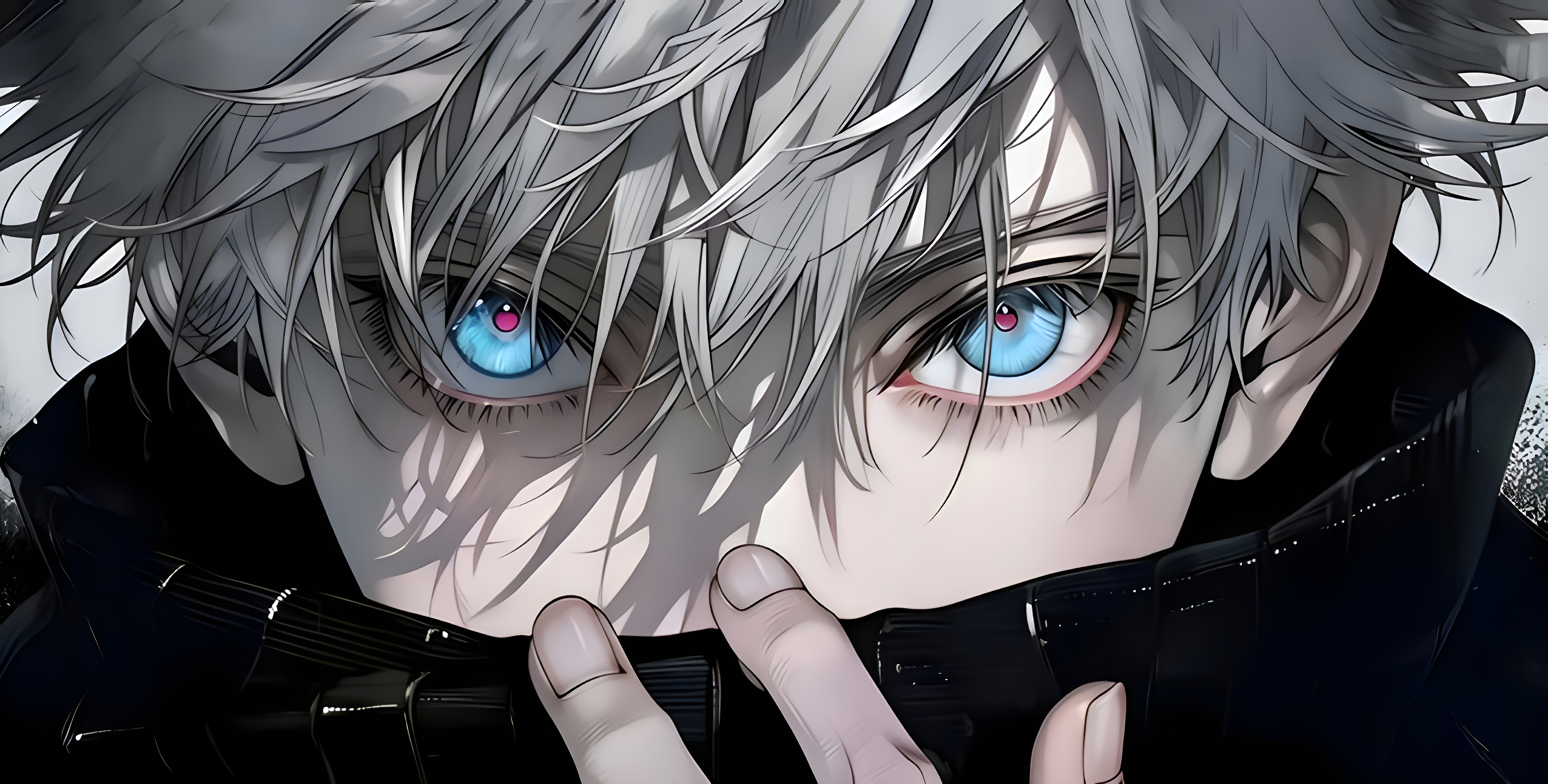 Satoru Gojo Ethereal Six Eyes Close-Up