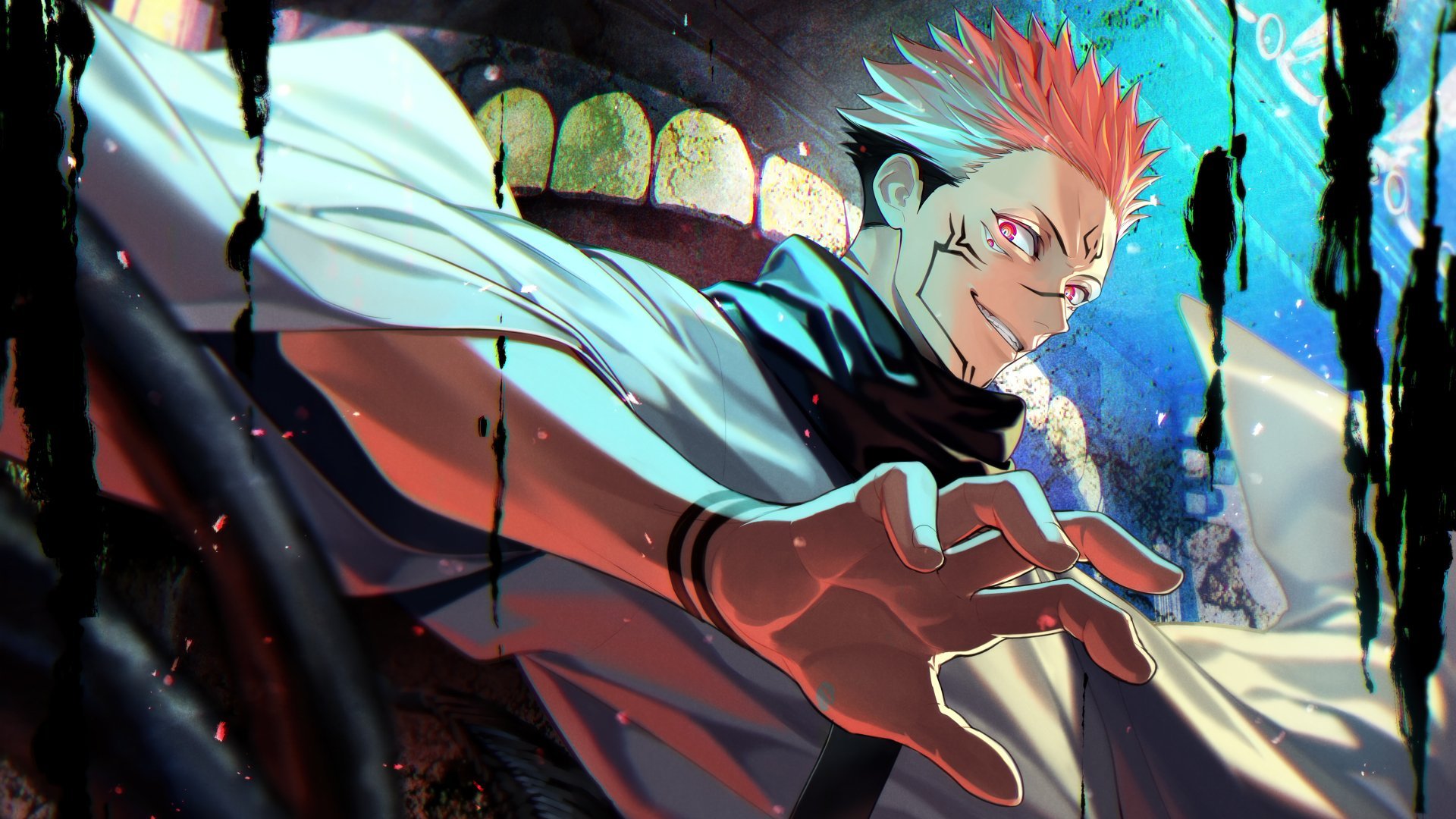 Ryomen Sukuna Kimono Pose Cinematic Art