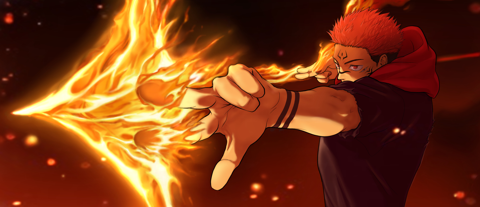 Sukuna Fire Arrow Fuga Technique