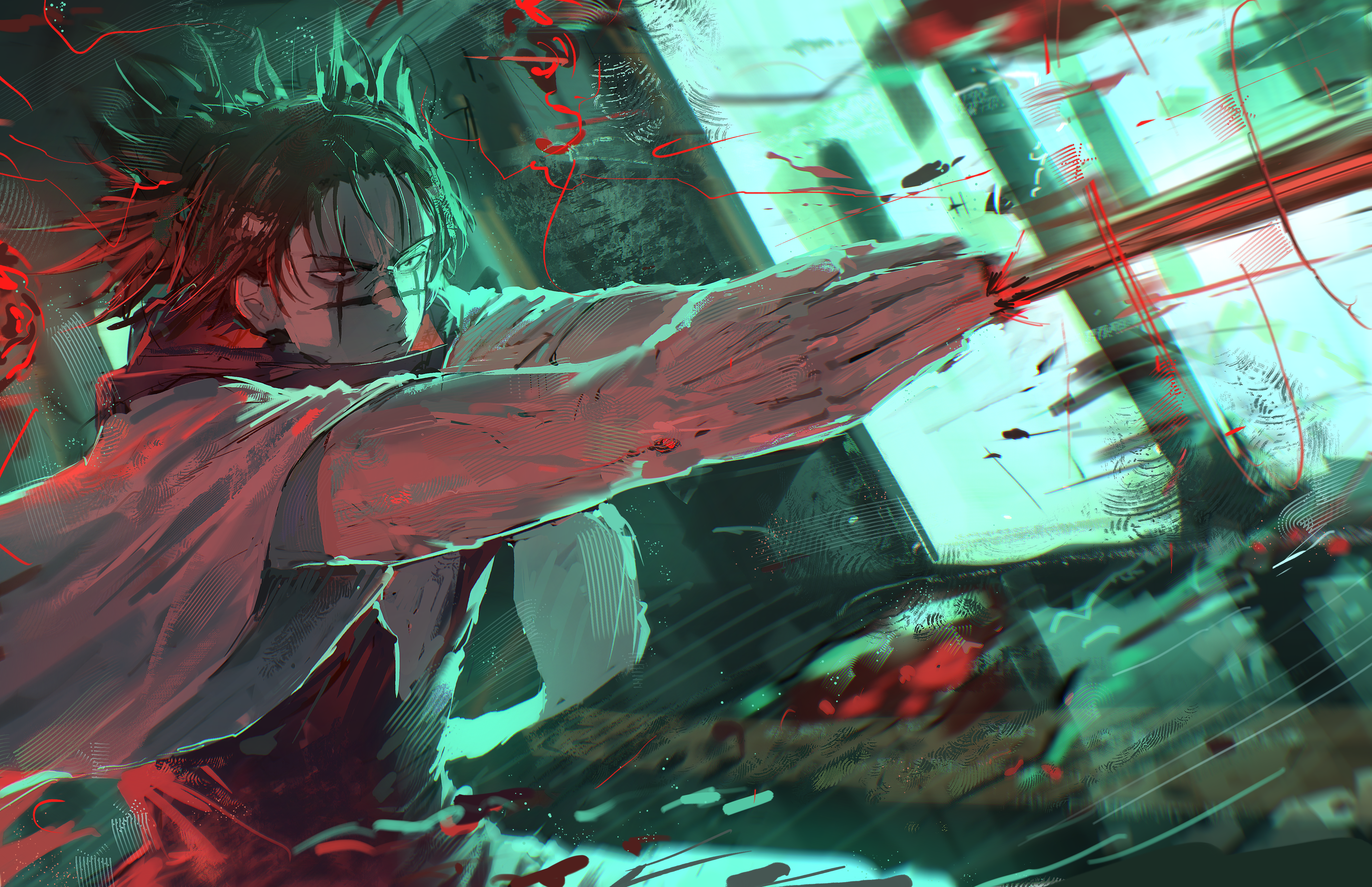 Choso Firing Blood Manipulation Attack