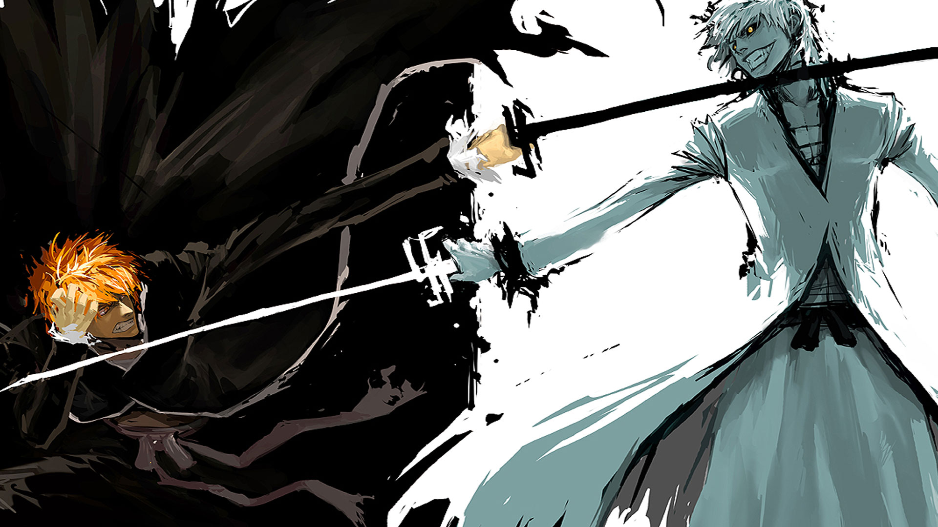 Ichigo Kurosaki vs Hollow Ichigo Sword Clash