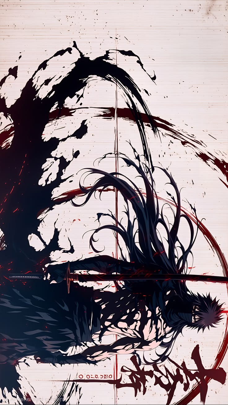 Ichigo Kurosaki Final Getsuga Tensho Mugetsu Ink Style