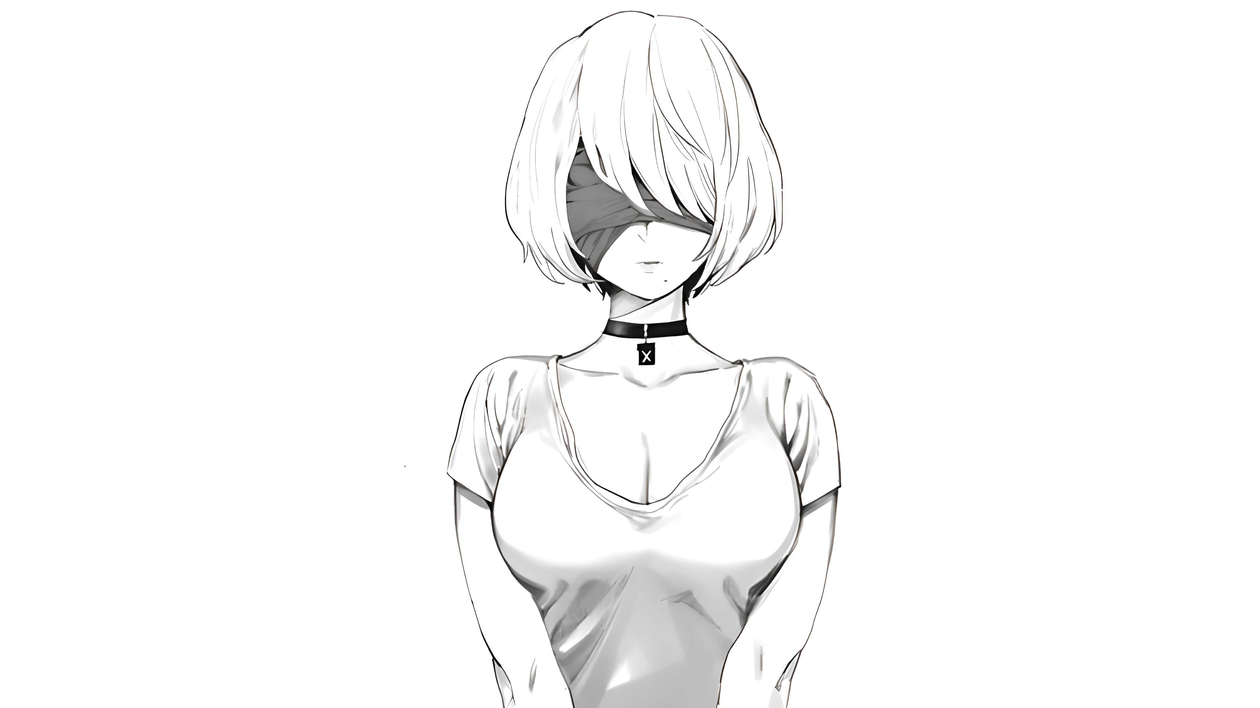 Unmasked Elegance: The Android Warrior in Casual Attire!