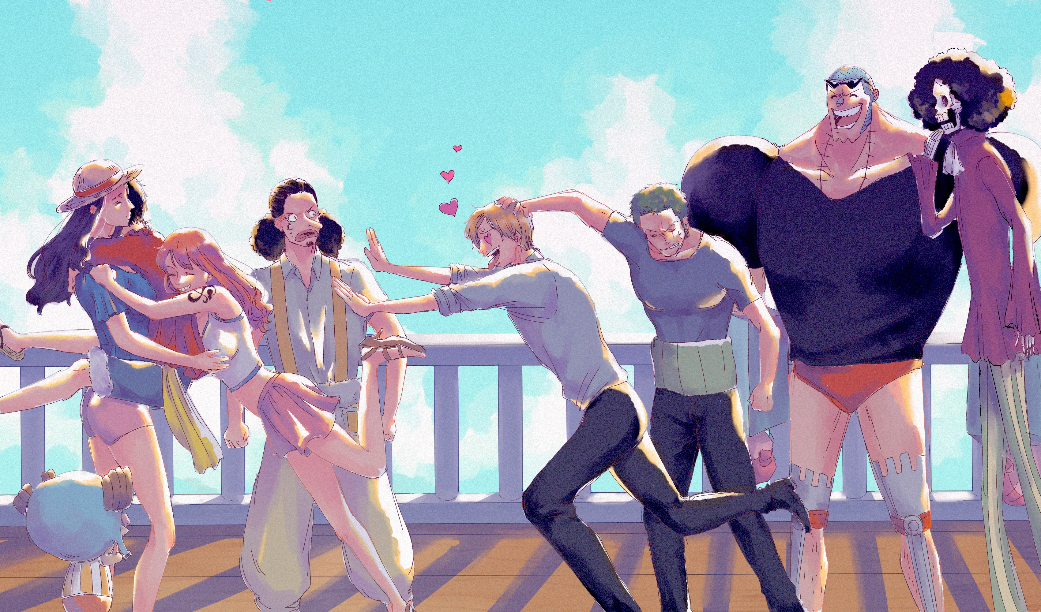 Life on the Sunny: Straw Hat Crew's Daily Chaos!