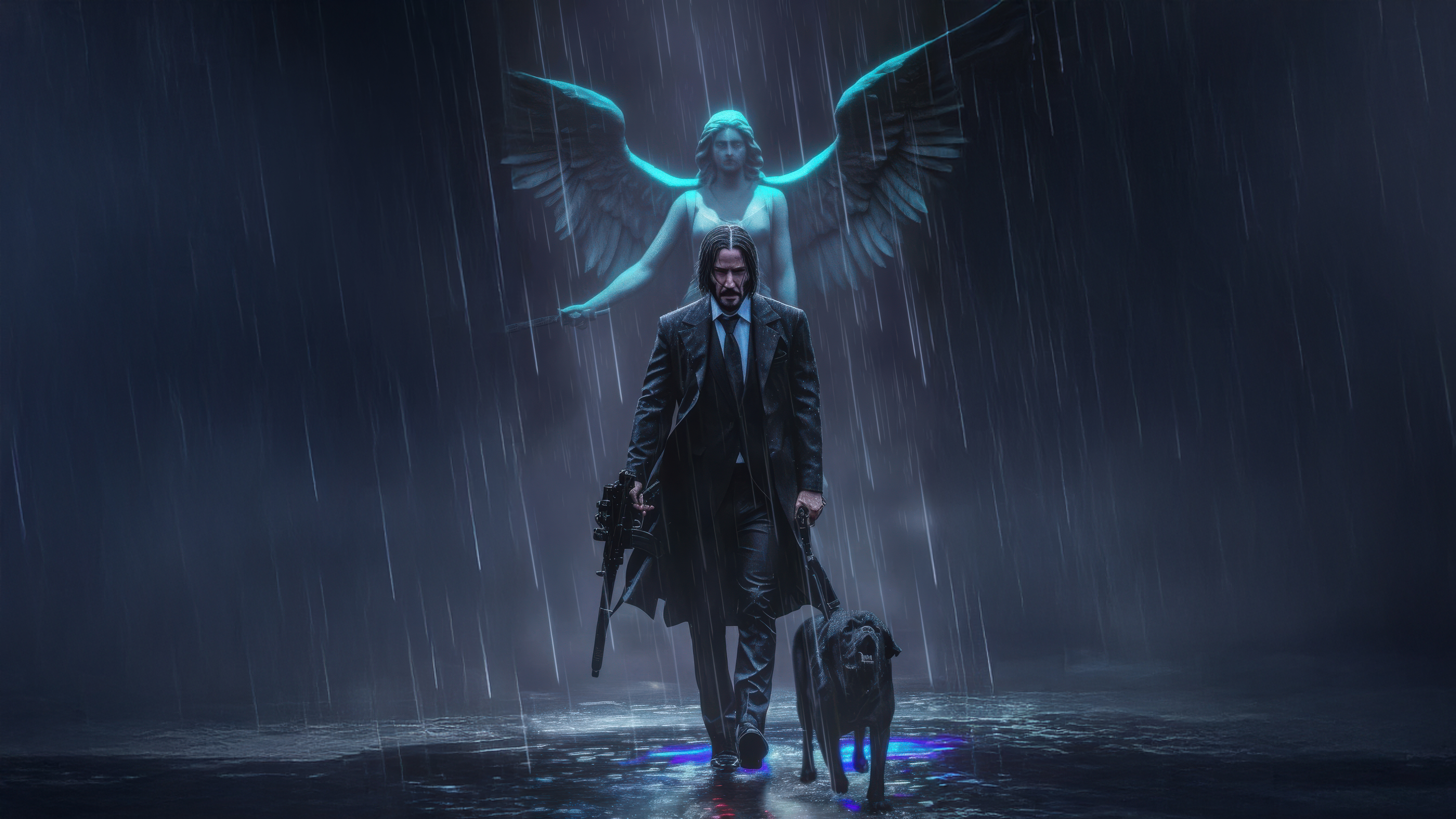 An Angel Watching Over The Grim Reaper